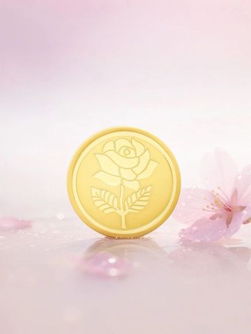 Malabar Gold & Diamonds 24KT 999 Purity Rose Gold Coin - 5 g