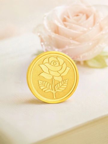 Malabar Gold & Diamonds 24KT 999 Purity Rose Gold Coin - 8 g
