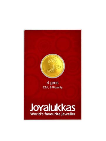 Joyalukkas Flower 22KT Gold Coin-4gm