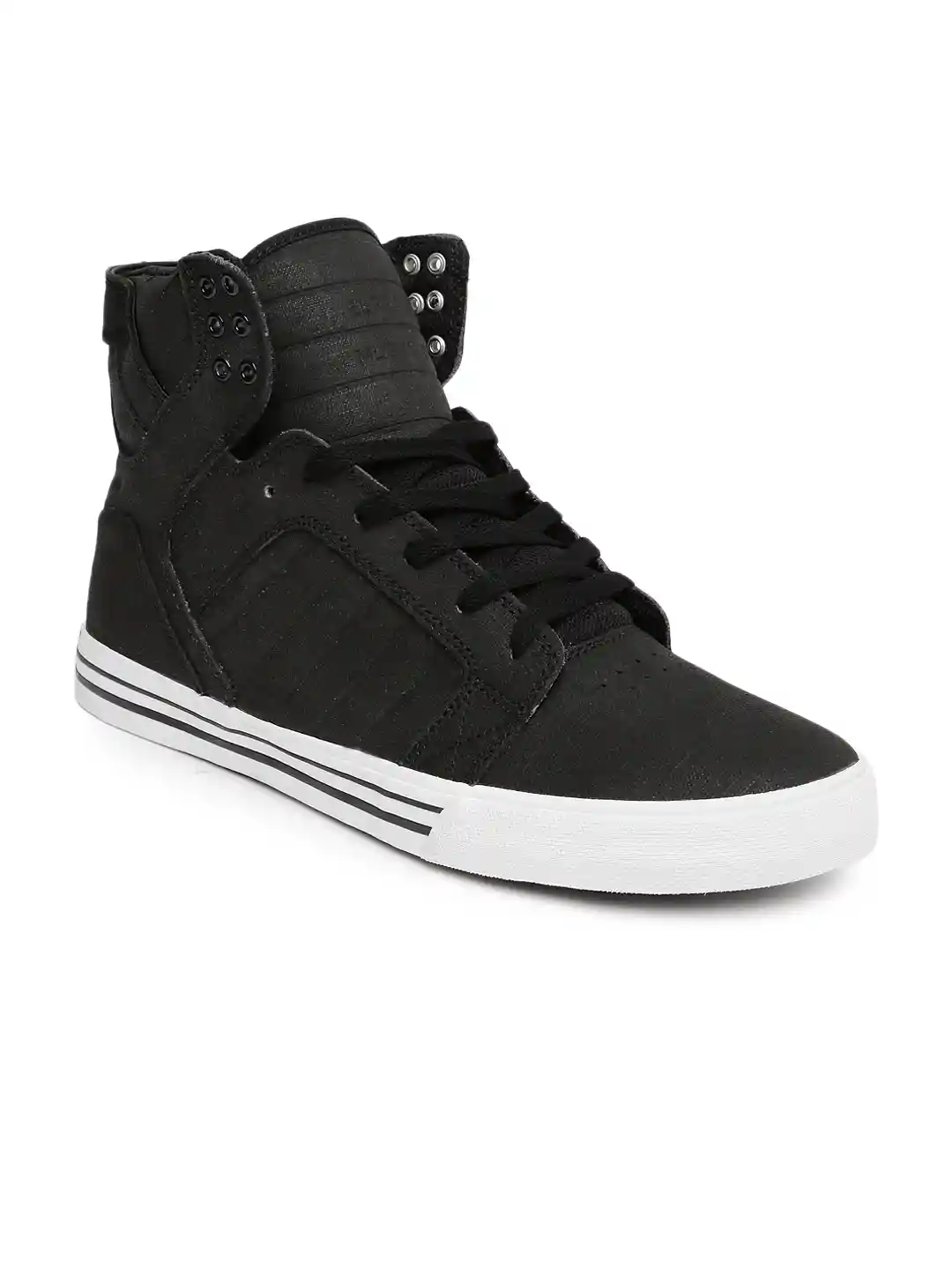 Casual Shoes Supra Black Sneakers Supra Suprano Skateboarding Or
