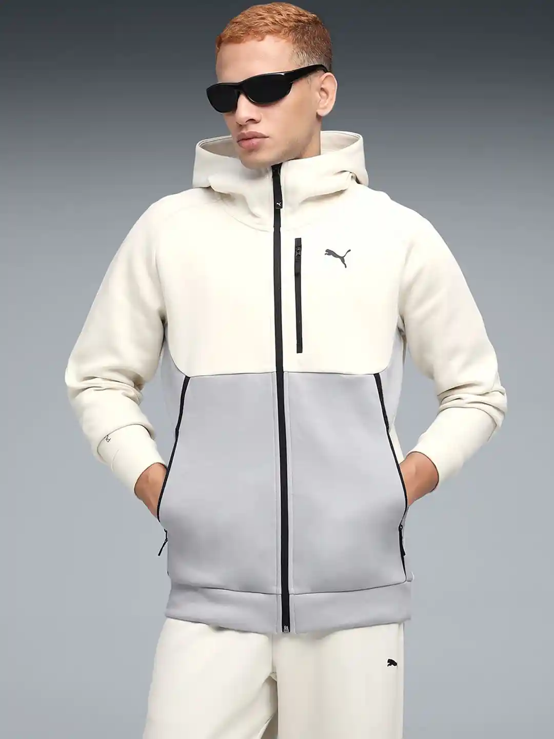 Puma Tech Colourblocked Full-Zip Hoodie