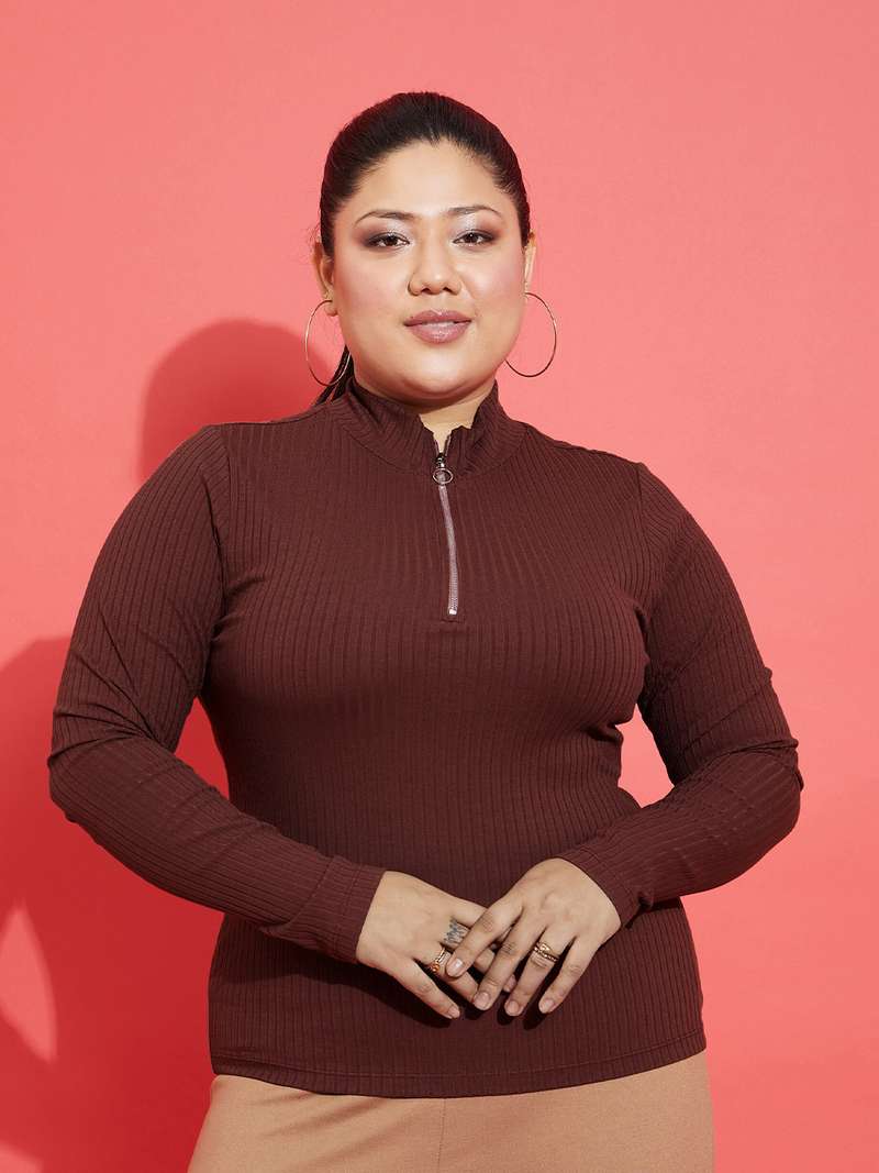 myntra plus size top