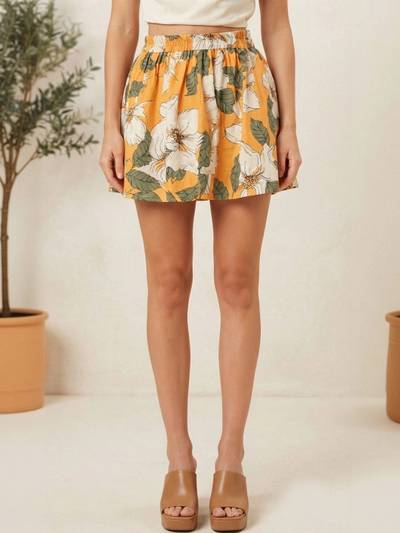 CORSICA Women Floral Above Knee Flared Skirt