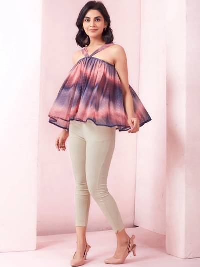 PAUSE Ombre Georgette Top