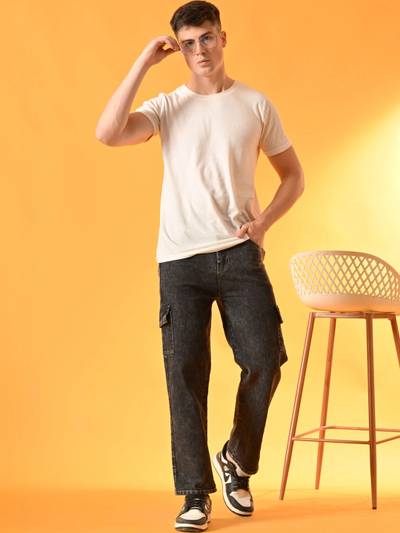 FADER Men Regular Fit Mid-Rise Jeans
