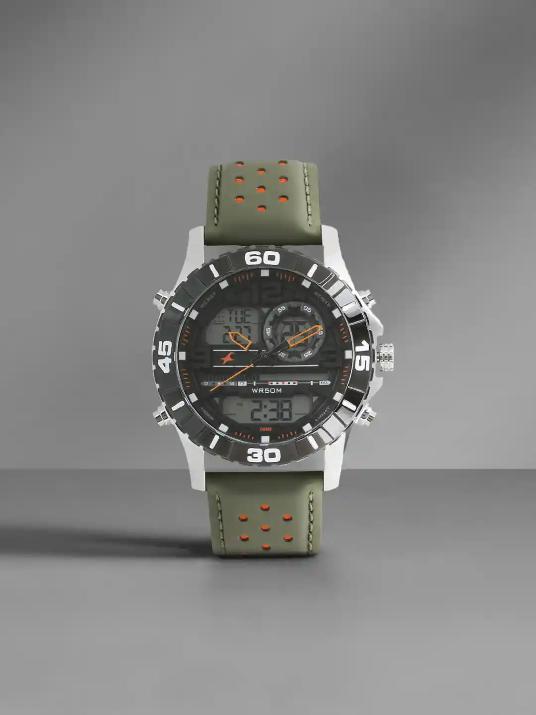 Fastrack Metal Digitals Men Black Analogue and Digital watch NL38035SL03