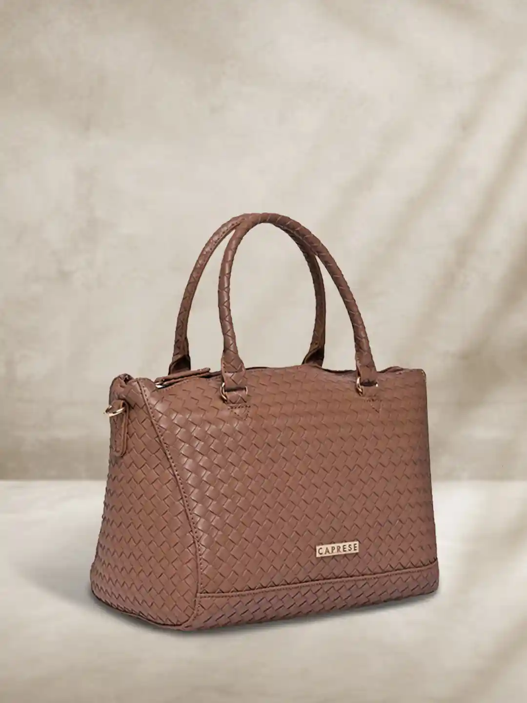 Satchel Bag Caprese Brown Handbag Buy Caprese Brown Solid Hand Bag