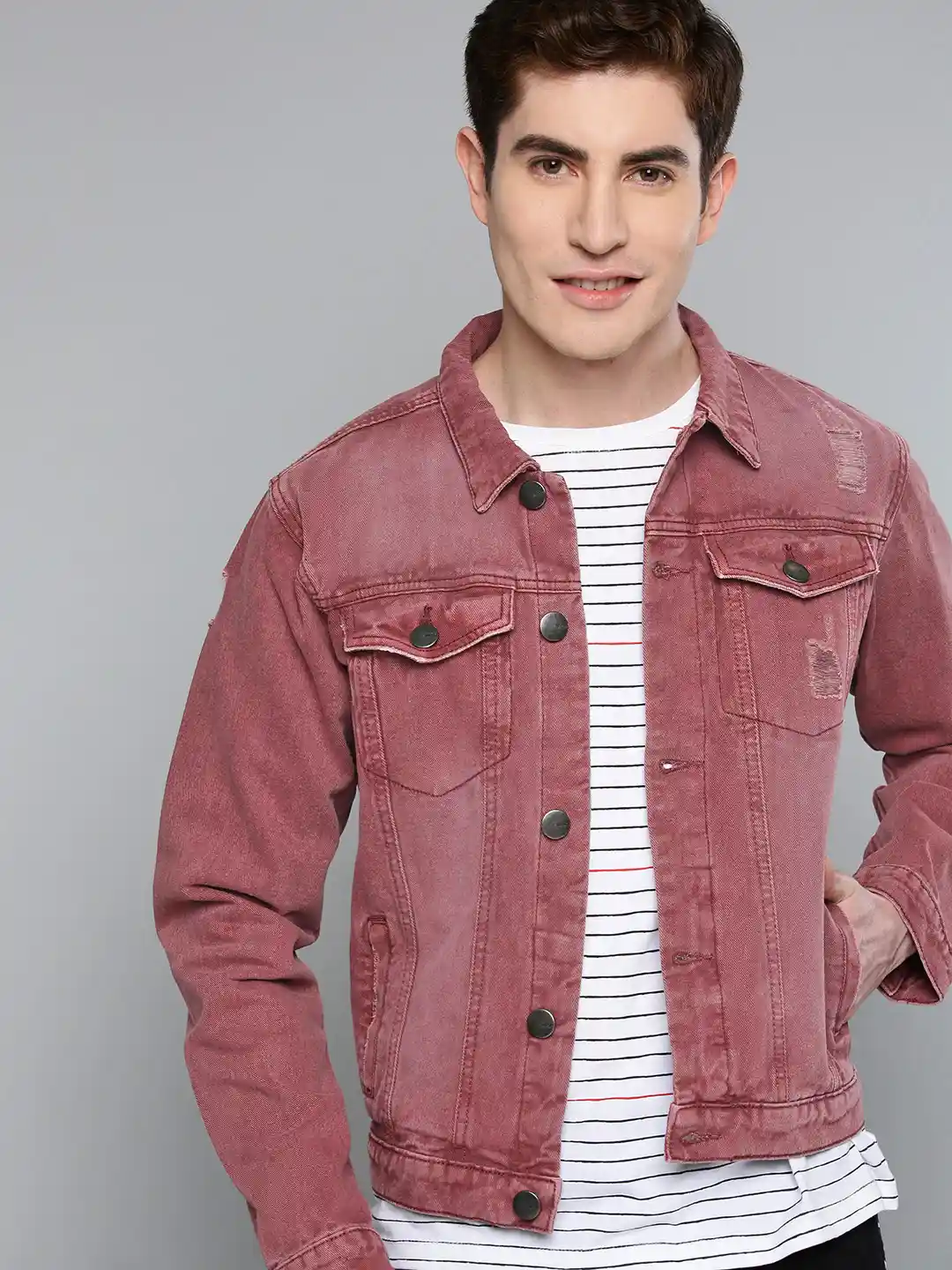 Jeans Dusty Pink Jacket Men's Jacket Light Pink Mens Jeans