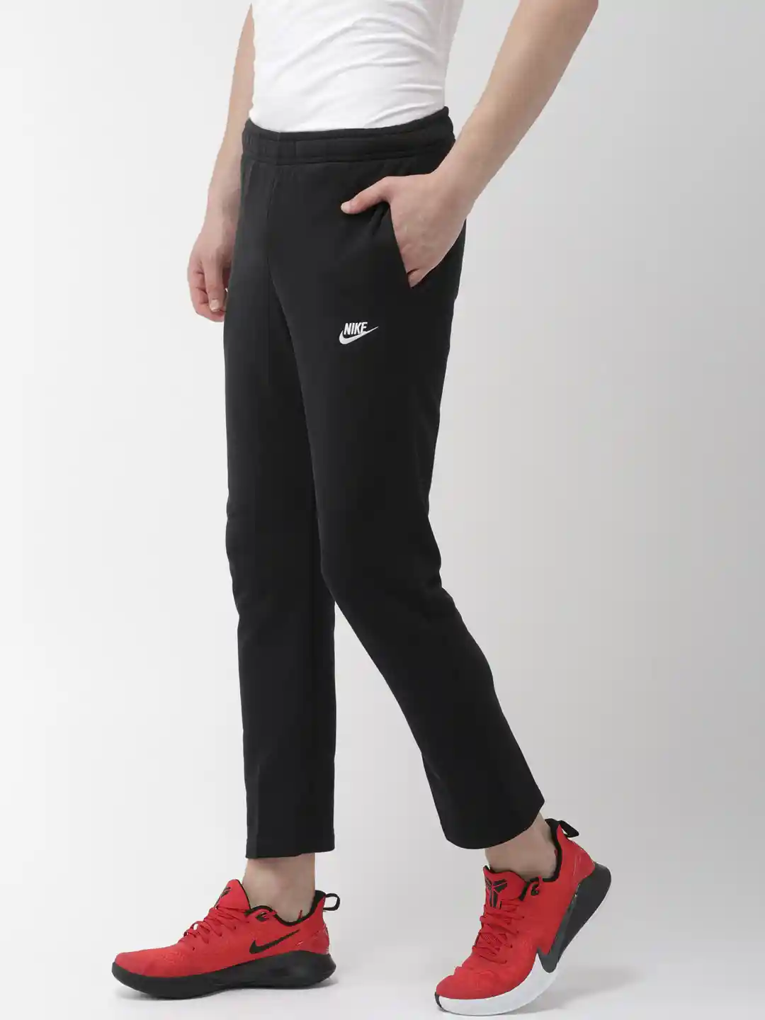 Buy Nike Men Black Sportswear Club Trackpants Track Pants for