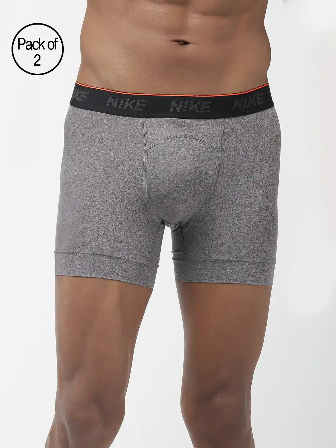 Buy Nike Men Pack of Solid Charcoal Grey Dri-FIT AS M NK BRIEF