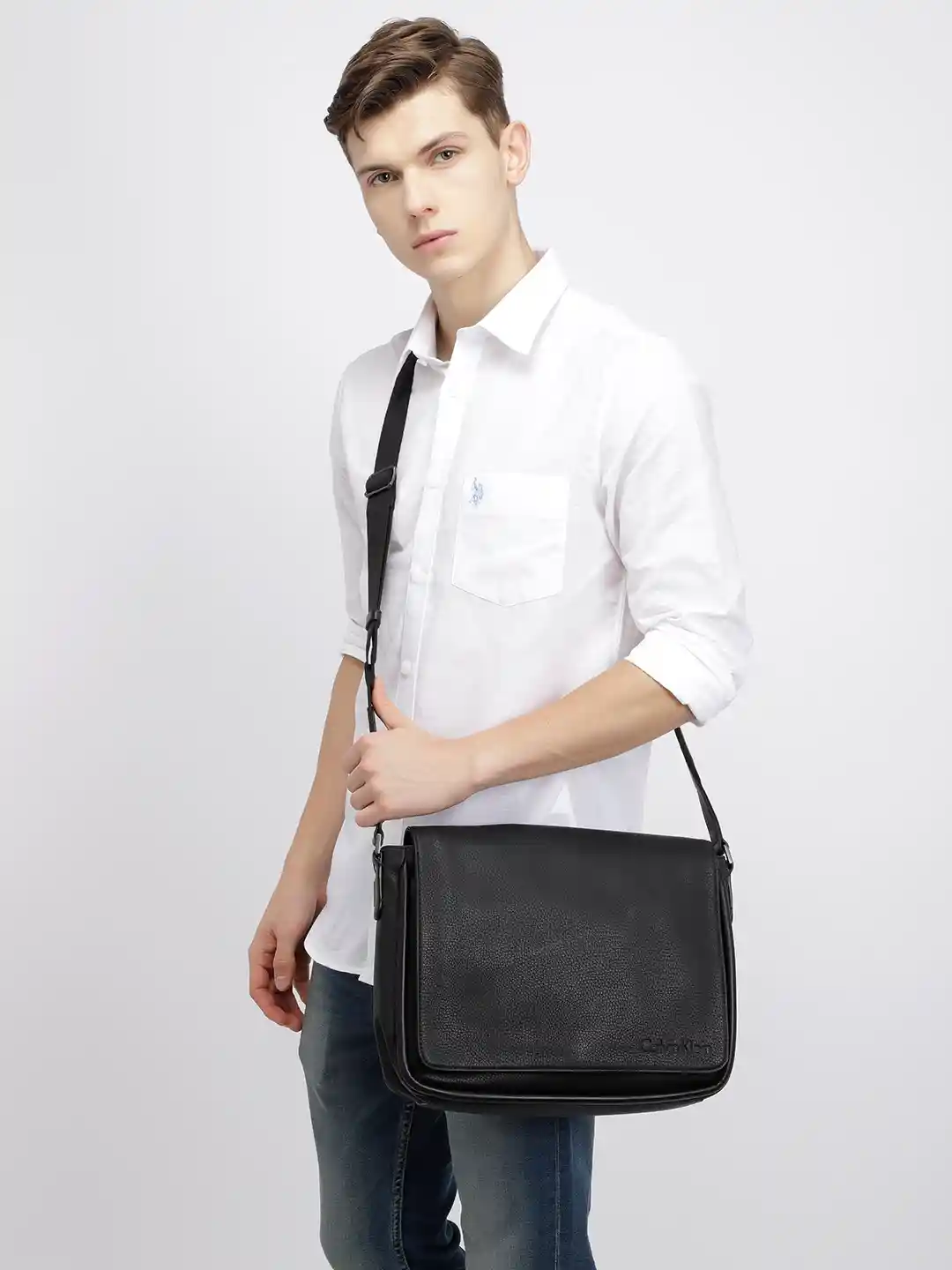 Messenger Bag Calvin Klein Mens Briefcase Calvin Klein Logo