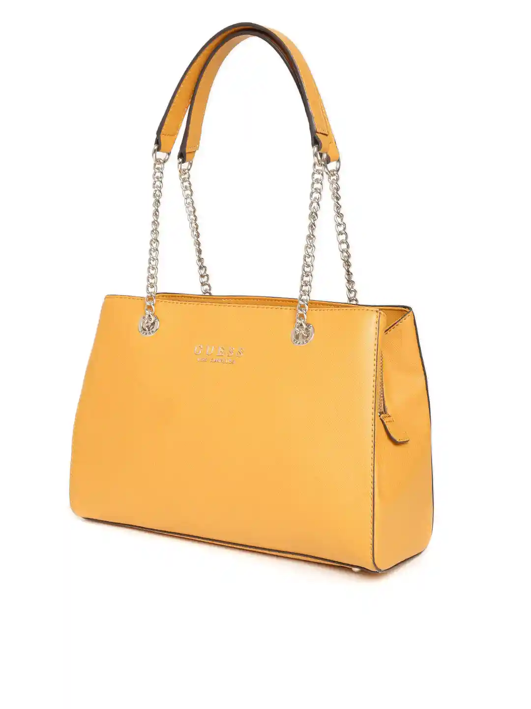 Buy GUESS Mustard Yellow Solid Shoulder Bag Handbags for Women