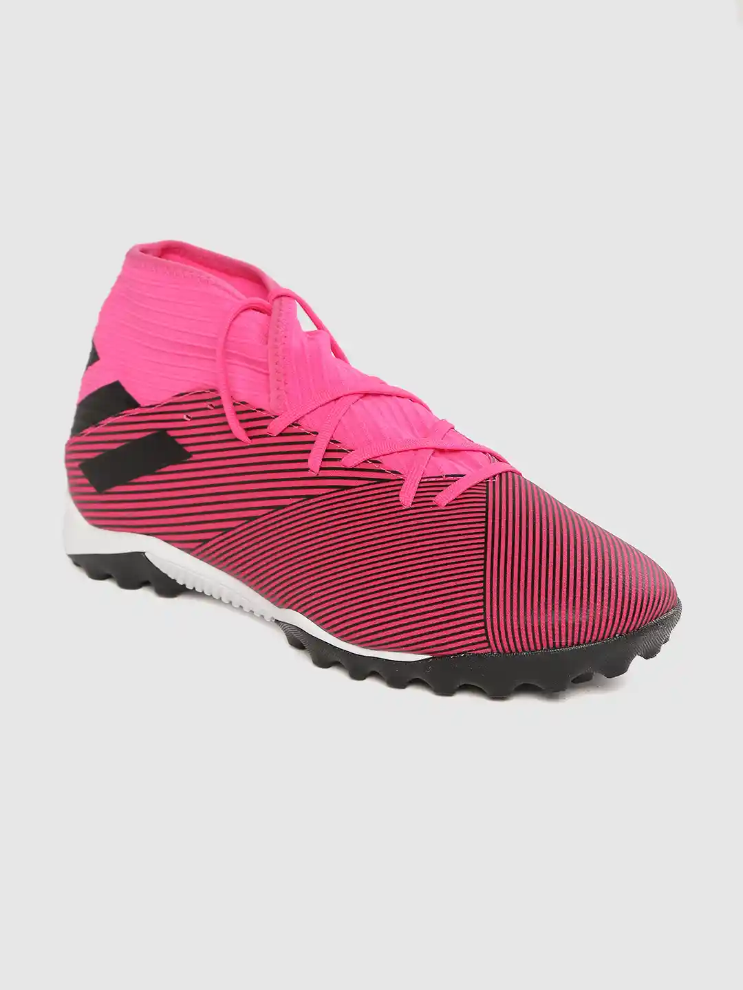 Buy ADIDAS Men Pink Black NEMEZIZ Turf Striped Football