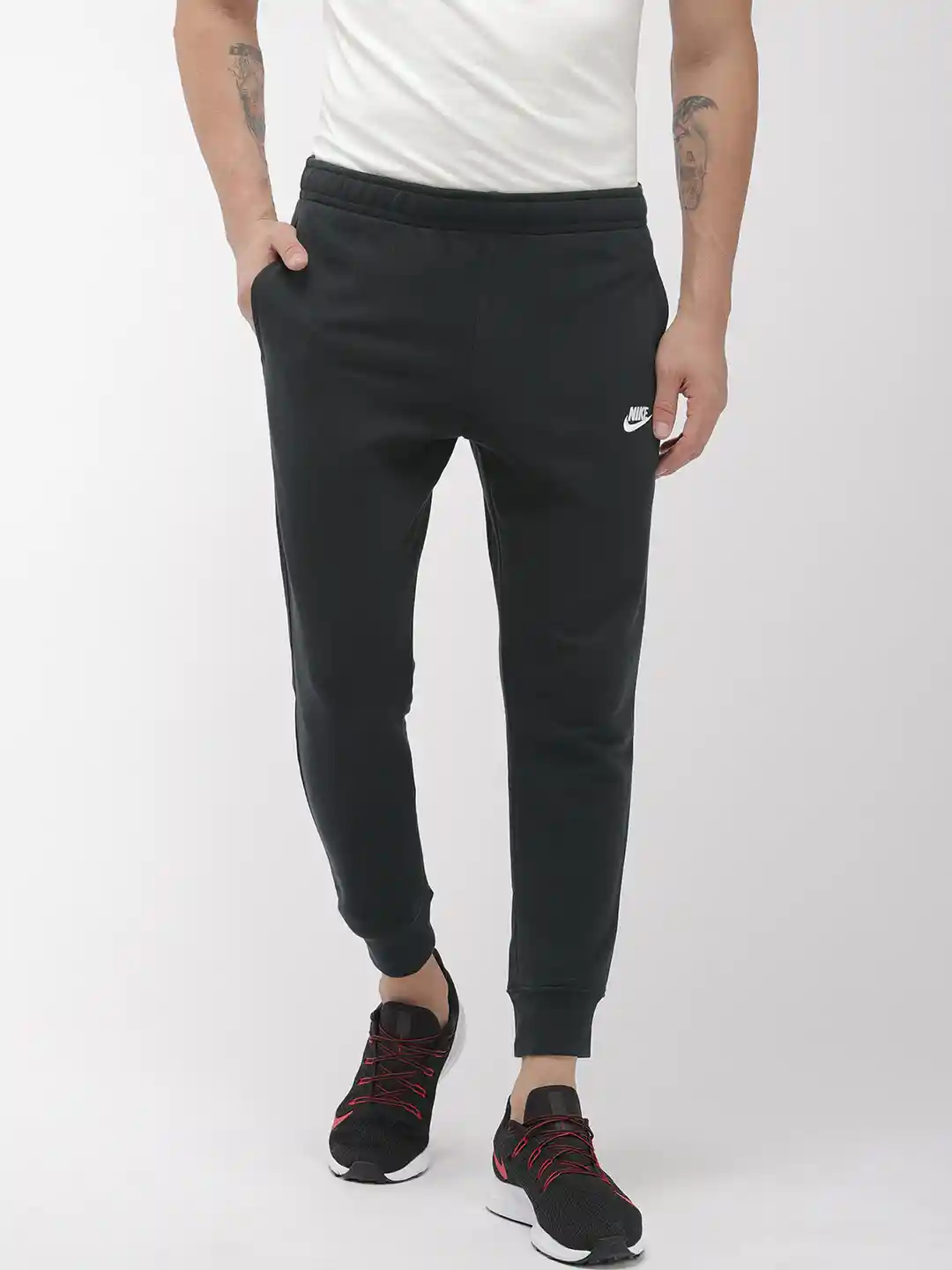 Buy Nike Men Black Sportswear Club Joggers Track Pants for Men