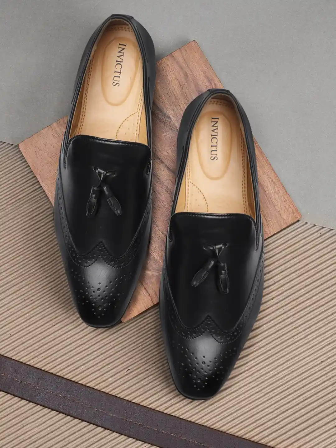 Buy INVICTUS Men Black Formal Slip-on Shoes Formal Shoes for Men