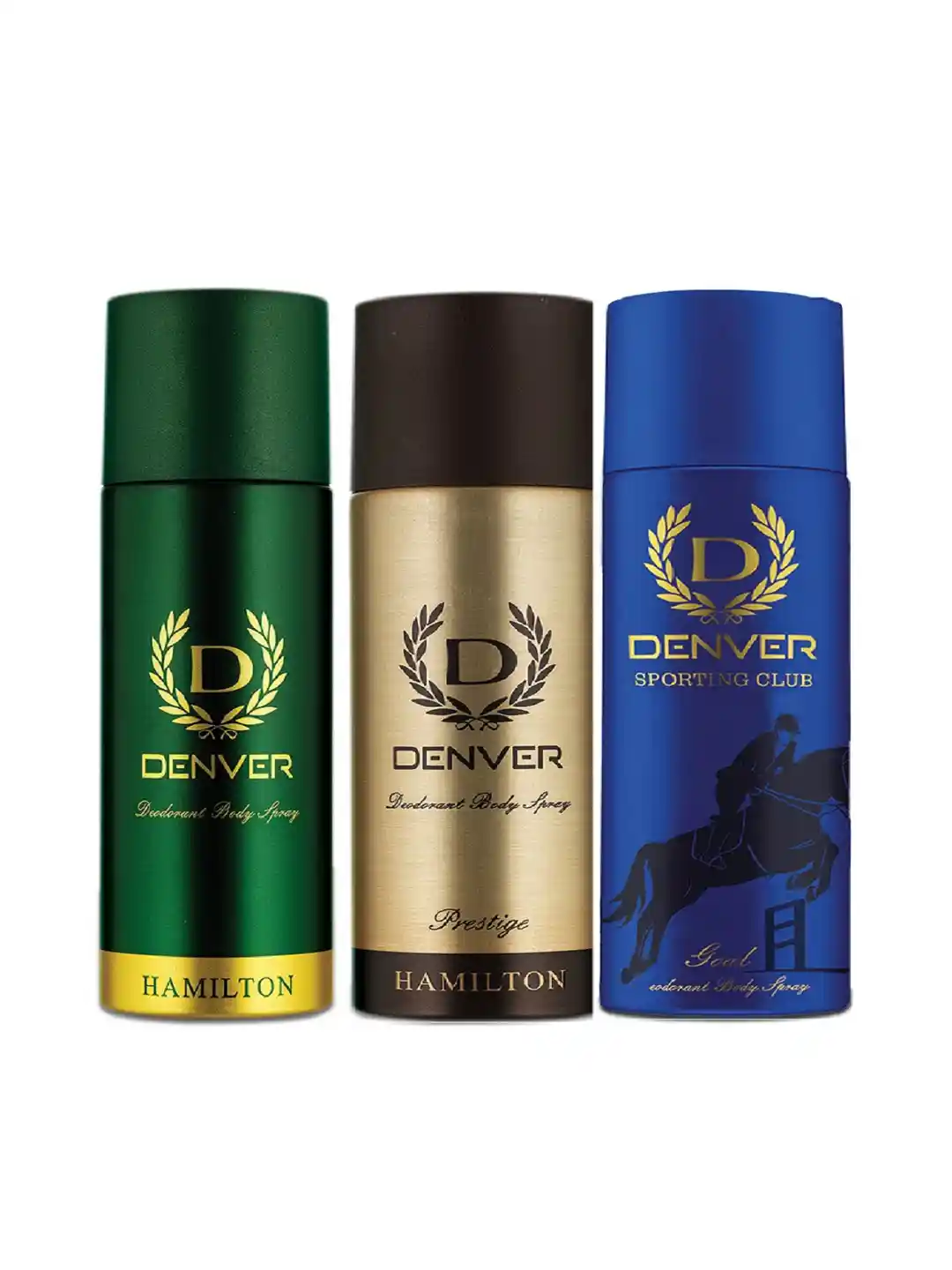 Buy Denver Men Set of Hamilton, Prestige and Goal Deodorants