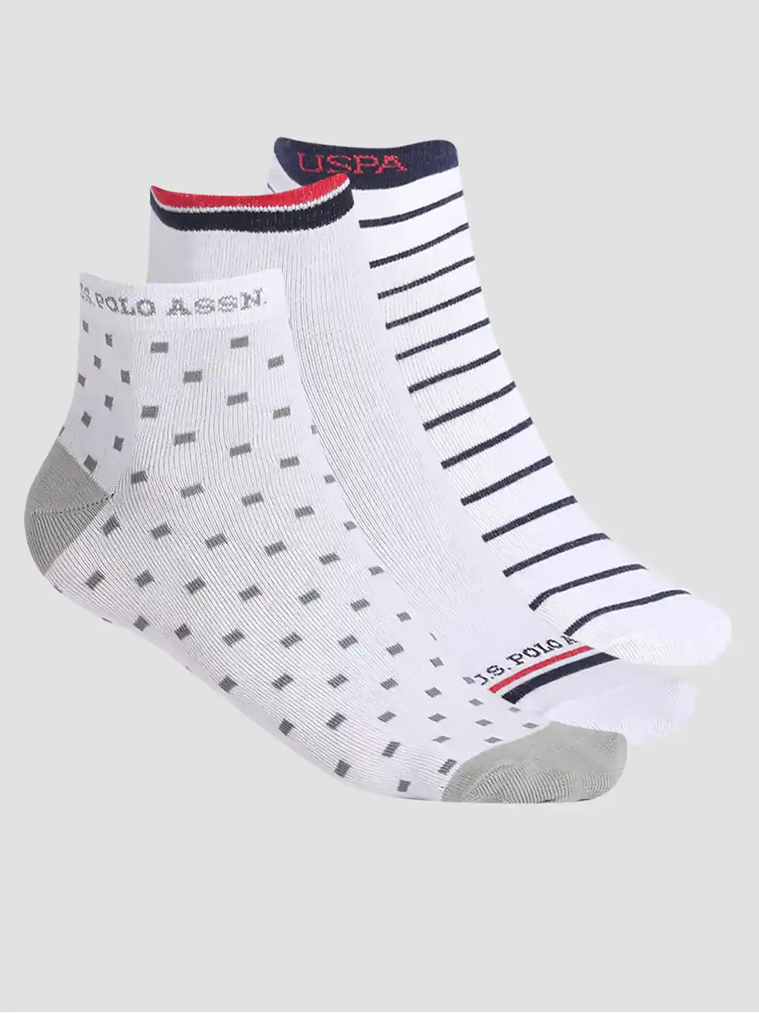Ankle Length Us Polo Socks Polo Men Pack Of Patterned Ankle Length