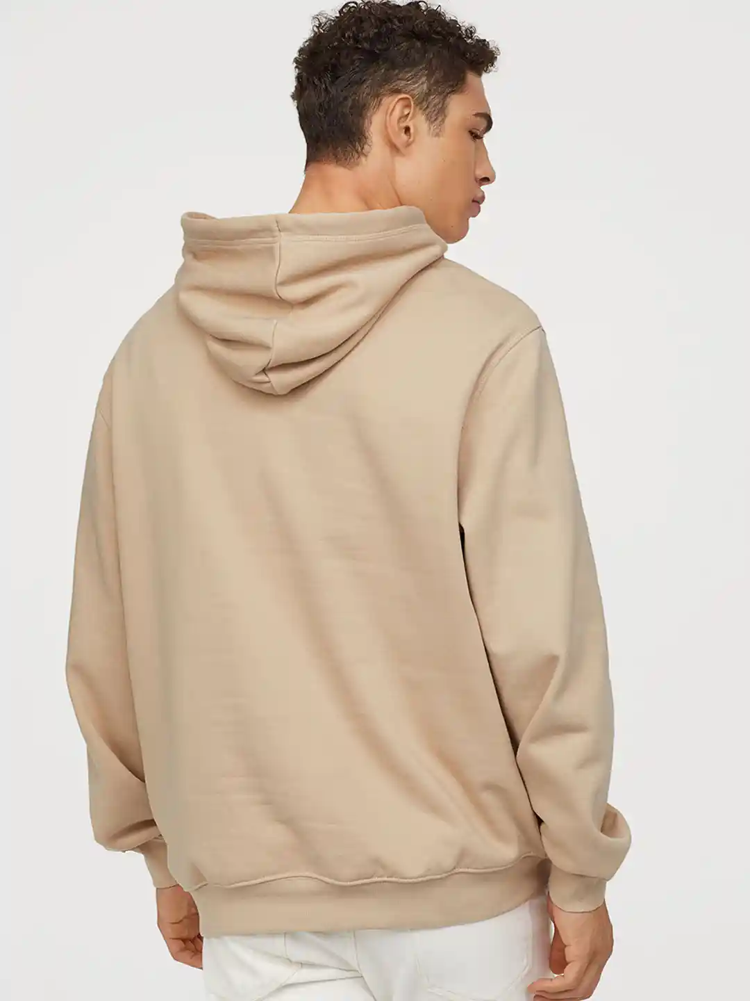 Mens Hoodies Onn Hoodie Jacket H&M Men Beige Hooded Sweatshirt