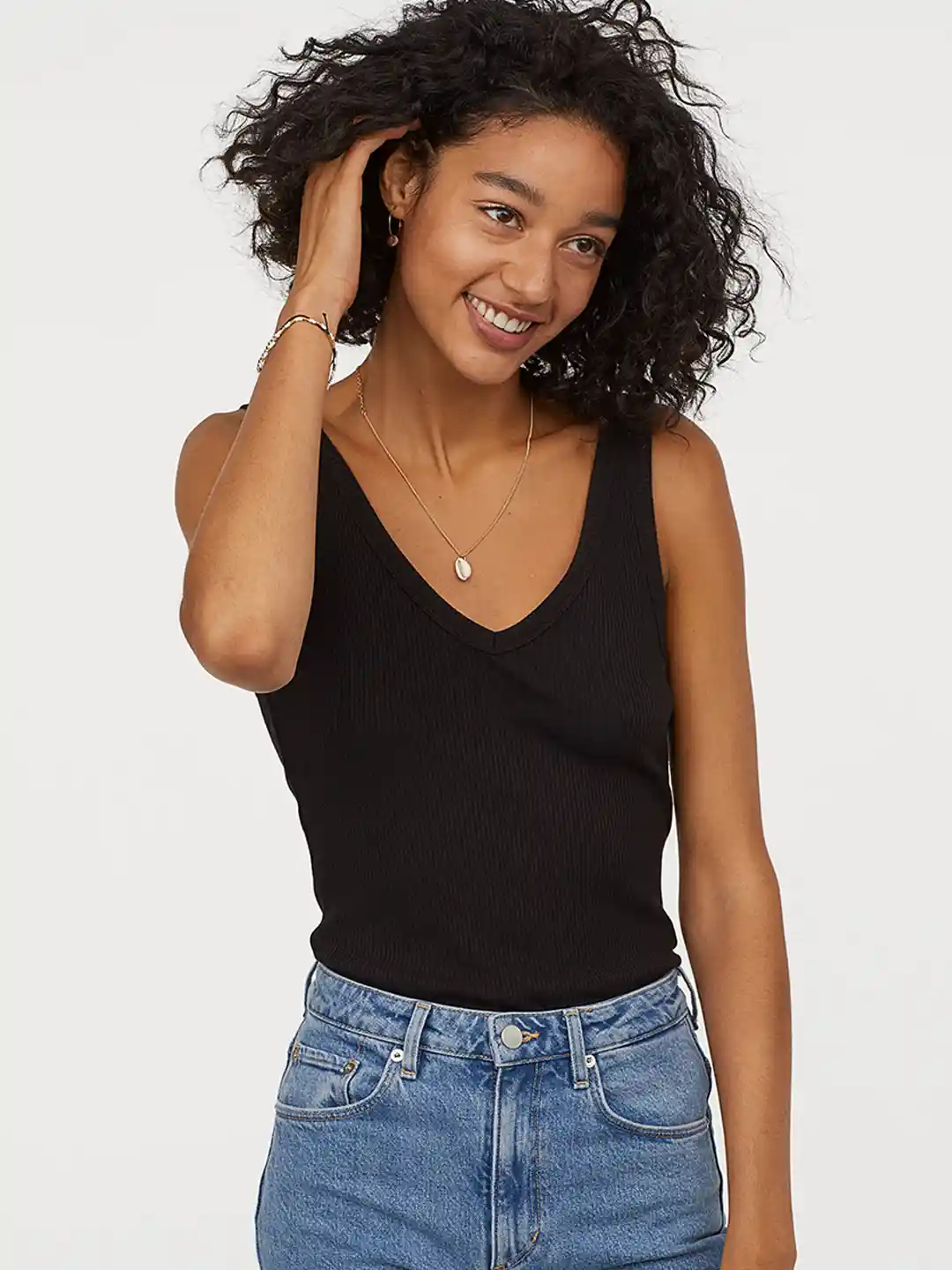 H&m Fitted V Neck T Shirt Fitted V Neck T Shirt Slim Fit V