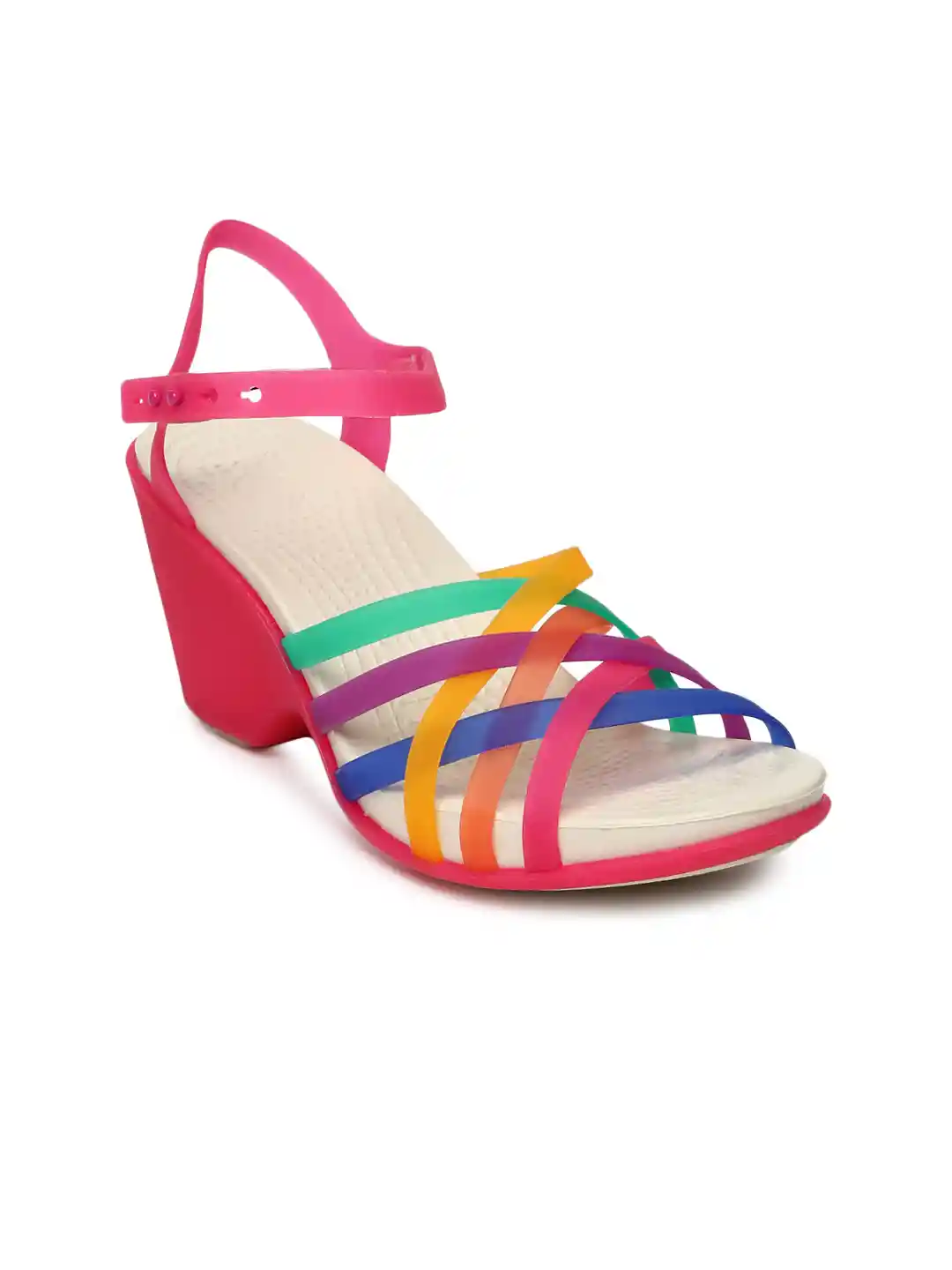 Buy Crocs Translucents Women Multicoloured Huarache Wedges Heels