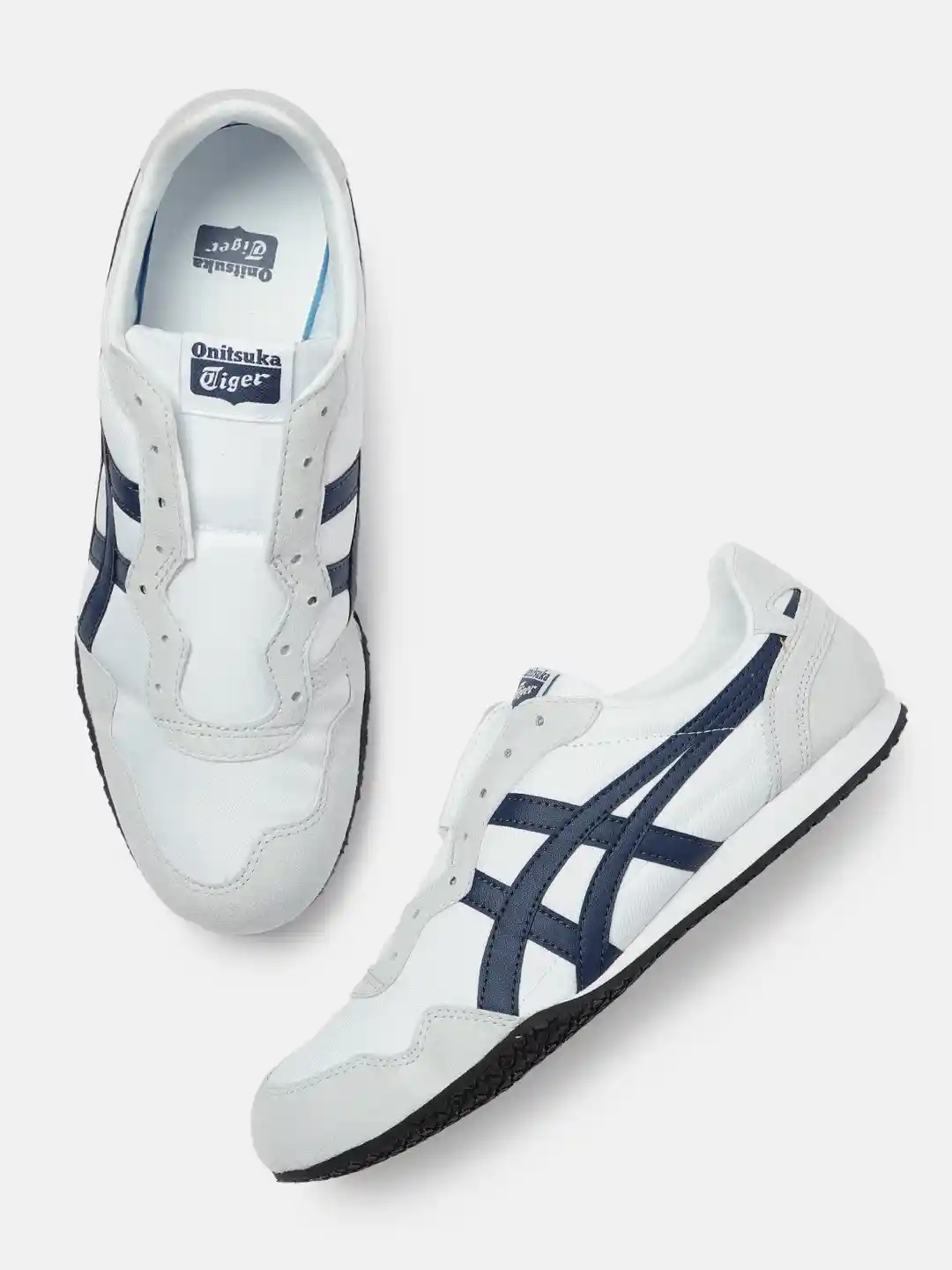 Buy Onitsuka Tiger Unisex White Serrano Slip-On Sneakers Casual