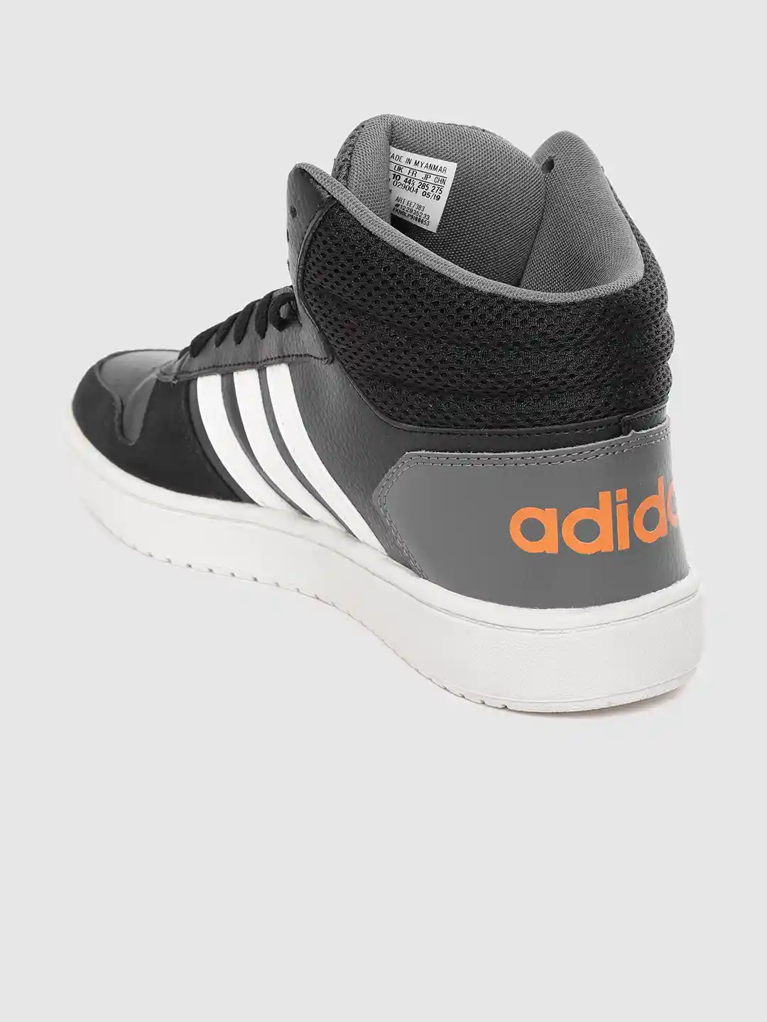 Buy ADIDAS Men Black Hoops Mid-Top Basketball Shoes Sports