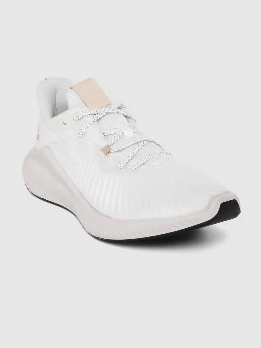 Buy ADIDAS Men White Textured Alpha Bounce Plus Running Shoes