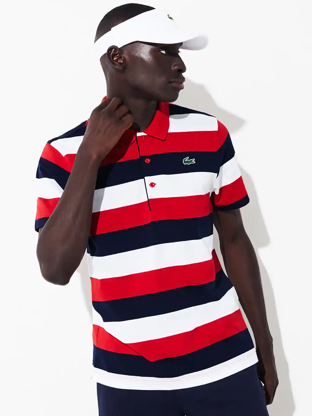 Buy Lacoste Men Multicoloured SPORT Striped Ultra Light