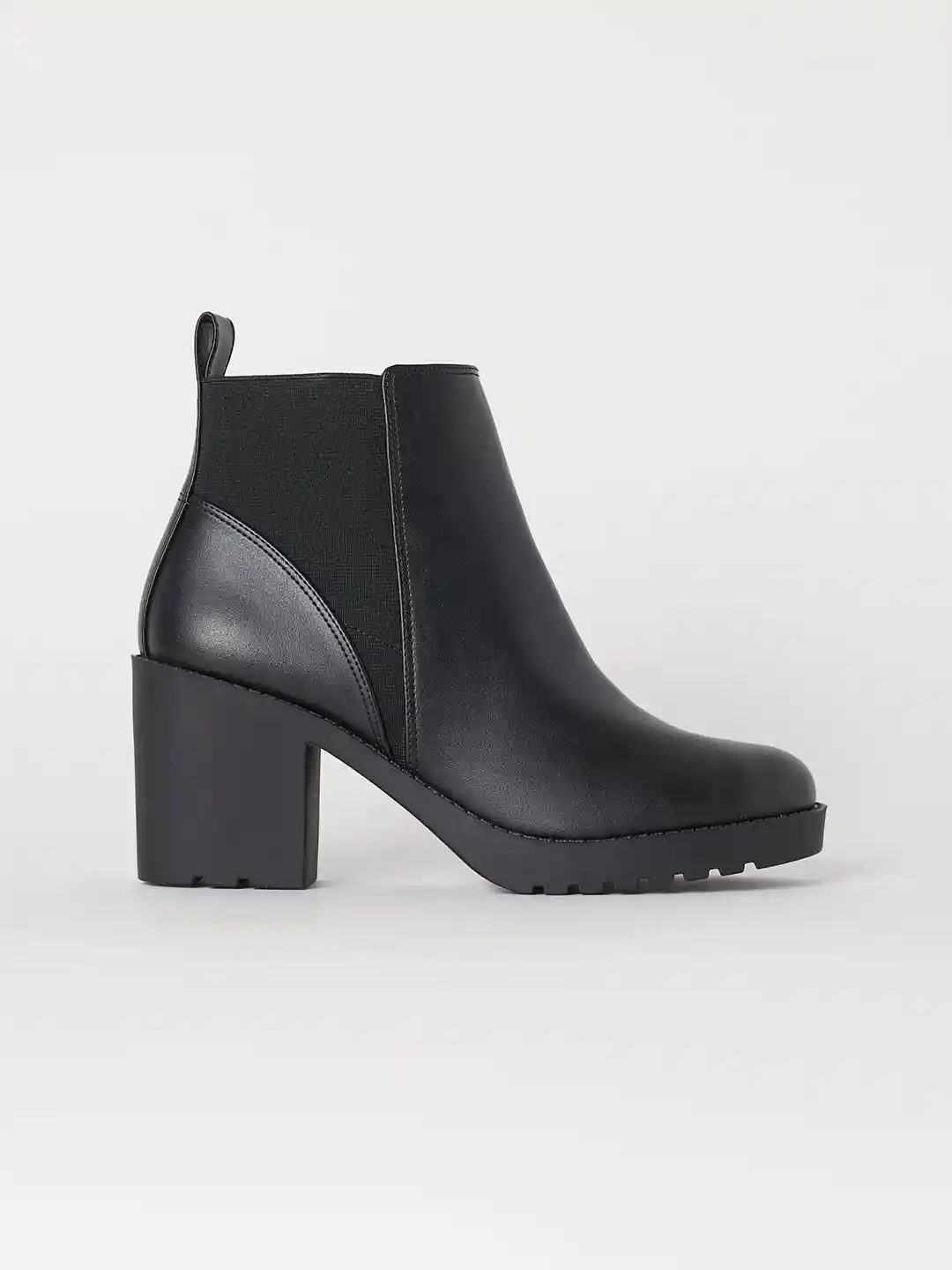 Buy H&M Women Black Solid Ankle Boots Boots for Women 10438726