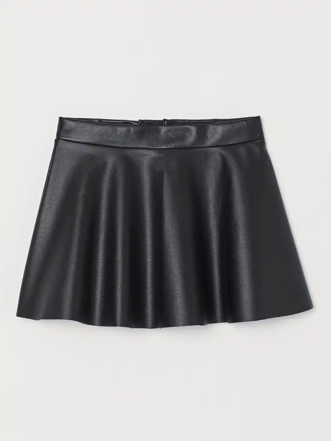 Buy H&M Girls Black Solid Imitation Leather Skirt Skirts for