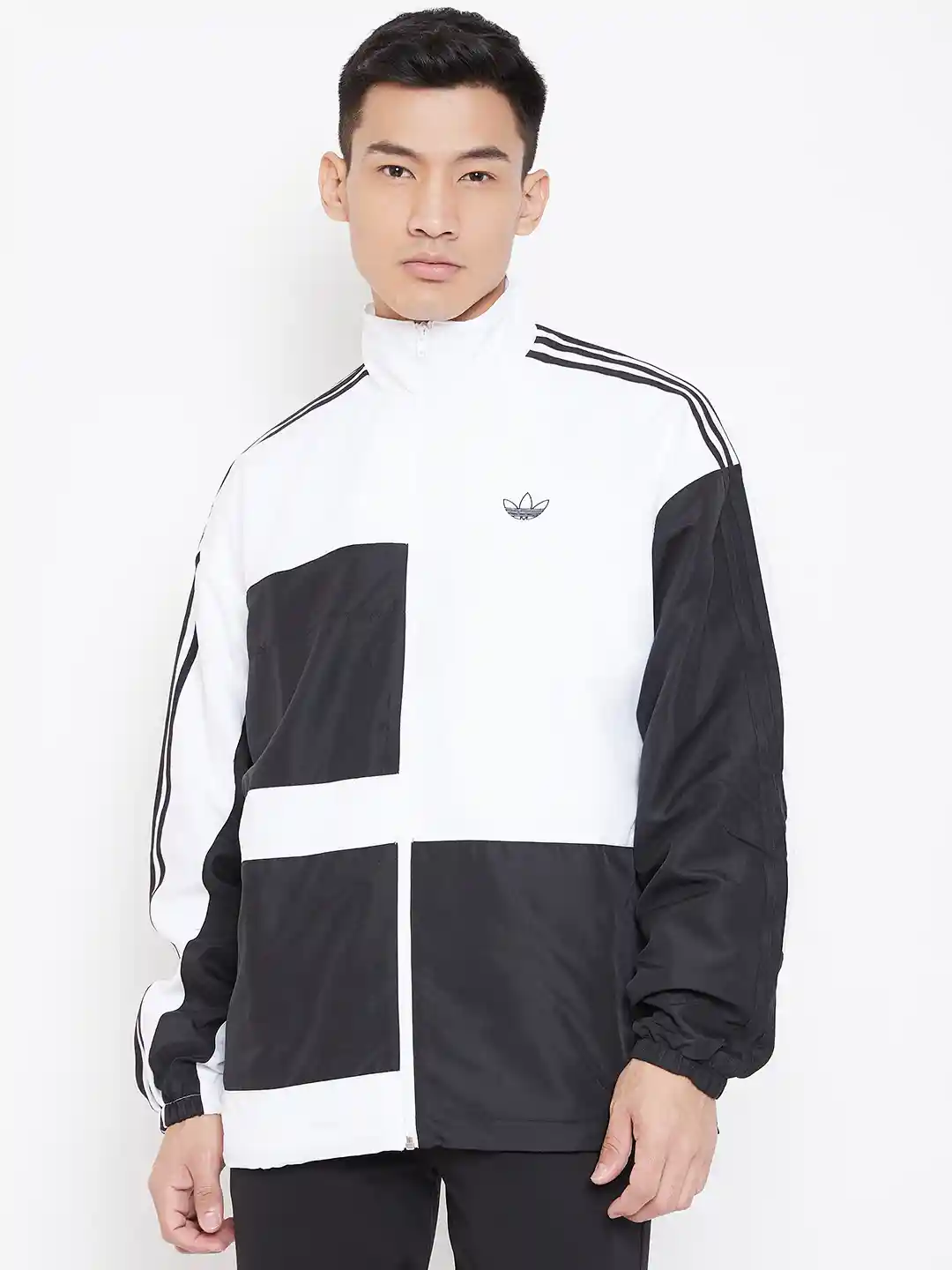 Buy ADIDAS Originals Men White Black Asymm Colourblocked Track