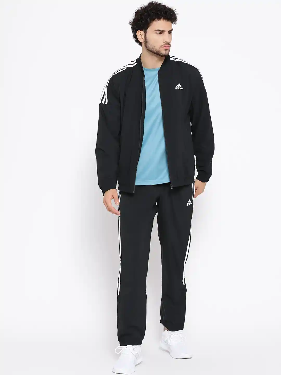 Buy ADIDAS Men Black Solid MTS Light Woven Tracksuit Tracksuits