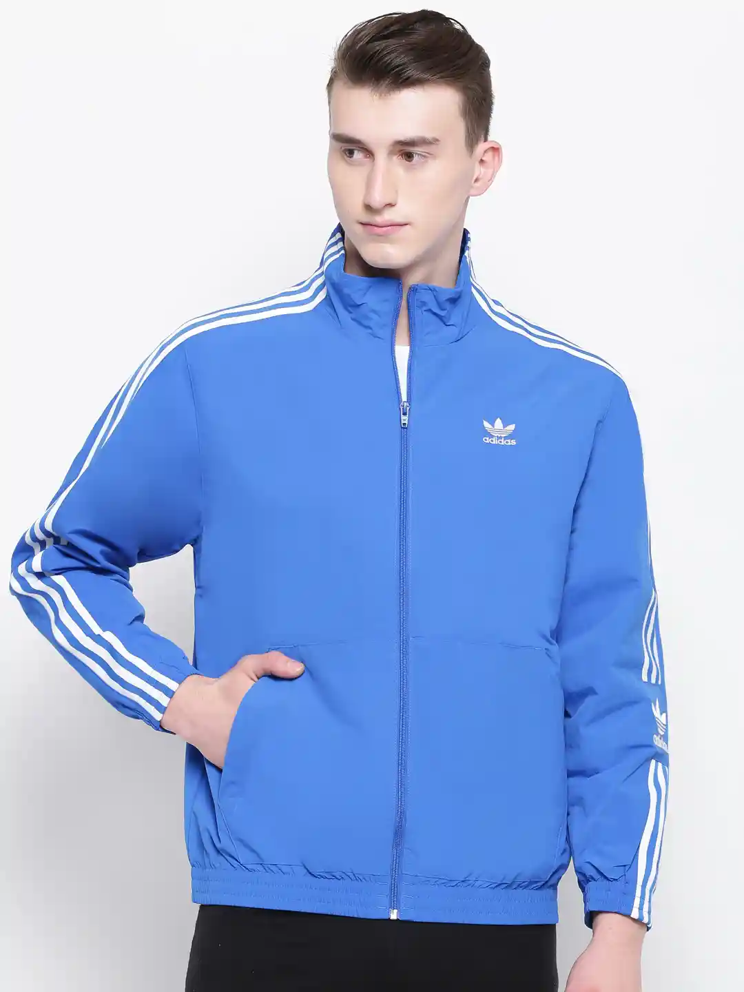 Buy ADIDAS Originals Men Blue Woven Track Jacket Jackets for Men