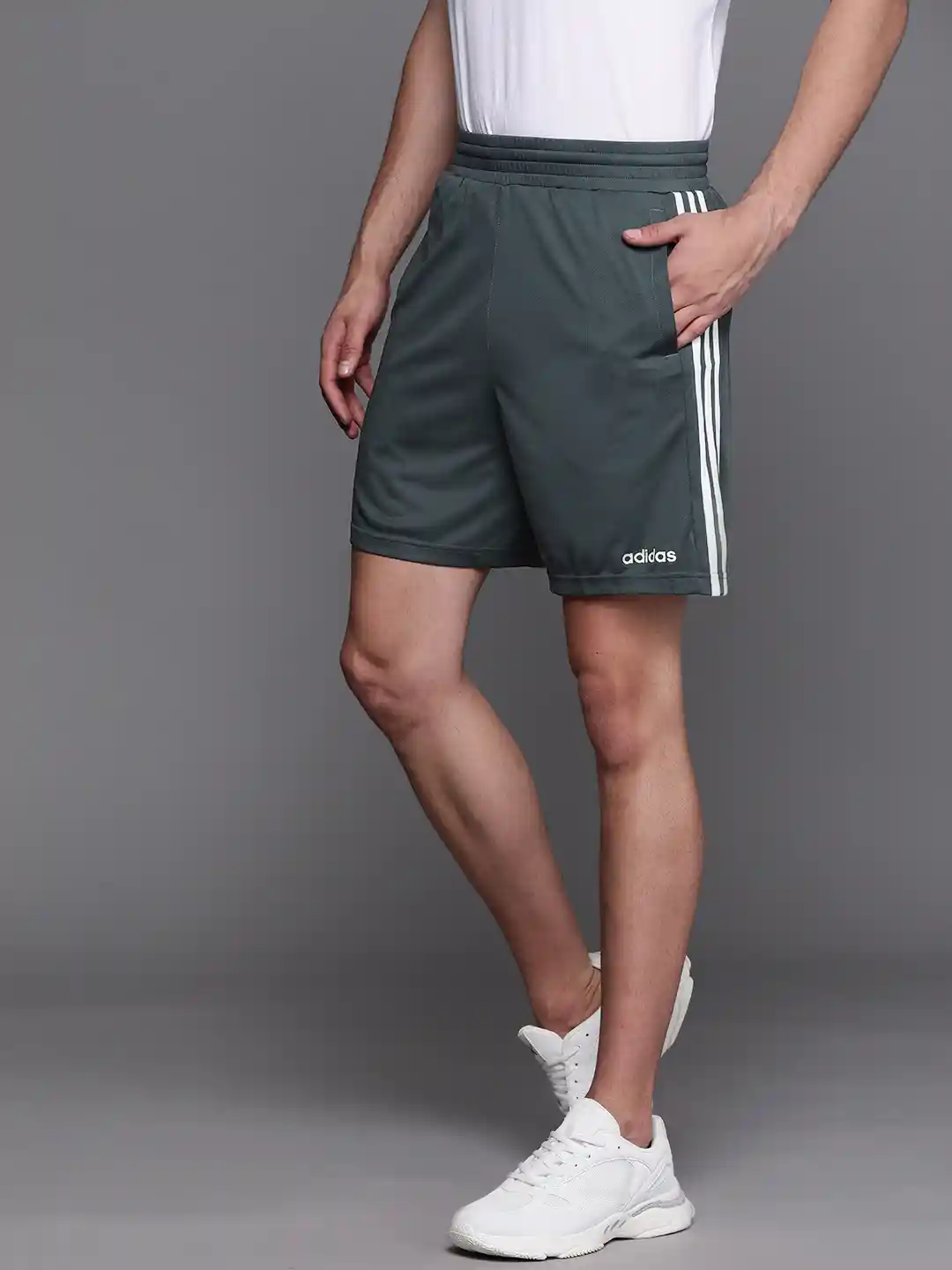 Buy ADIDAS Men Charcoal Grey Solid Design Move Classics Sports