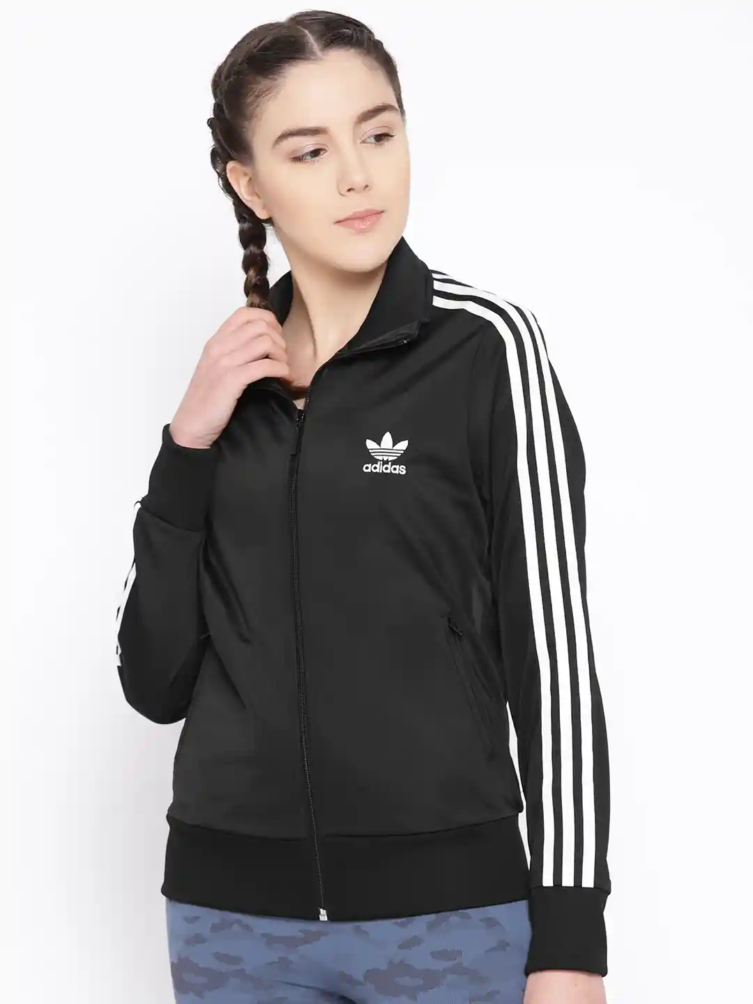 Buy ADIDAS Originals Women Black Firebird TT Solid Track Jacket