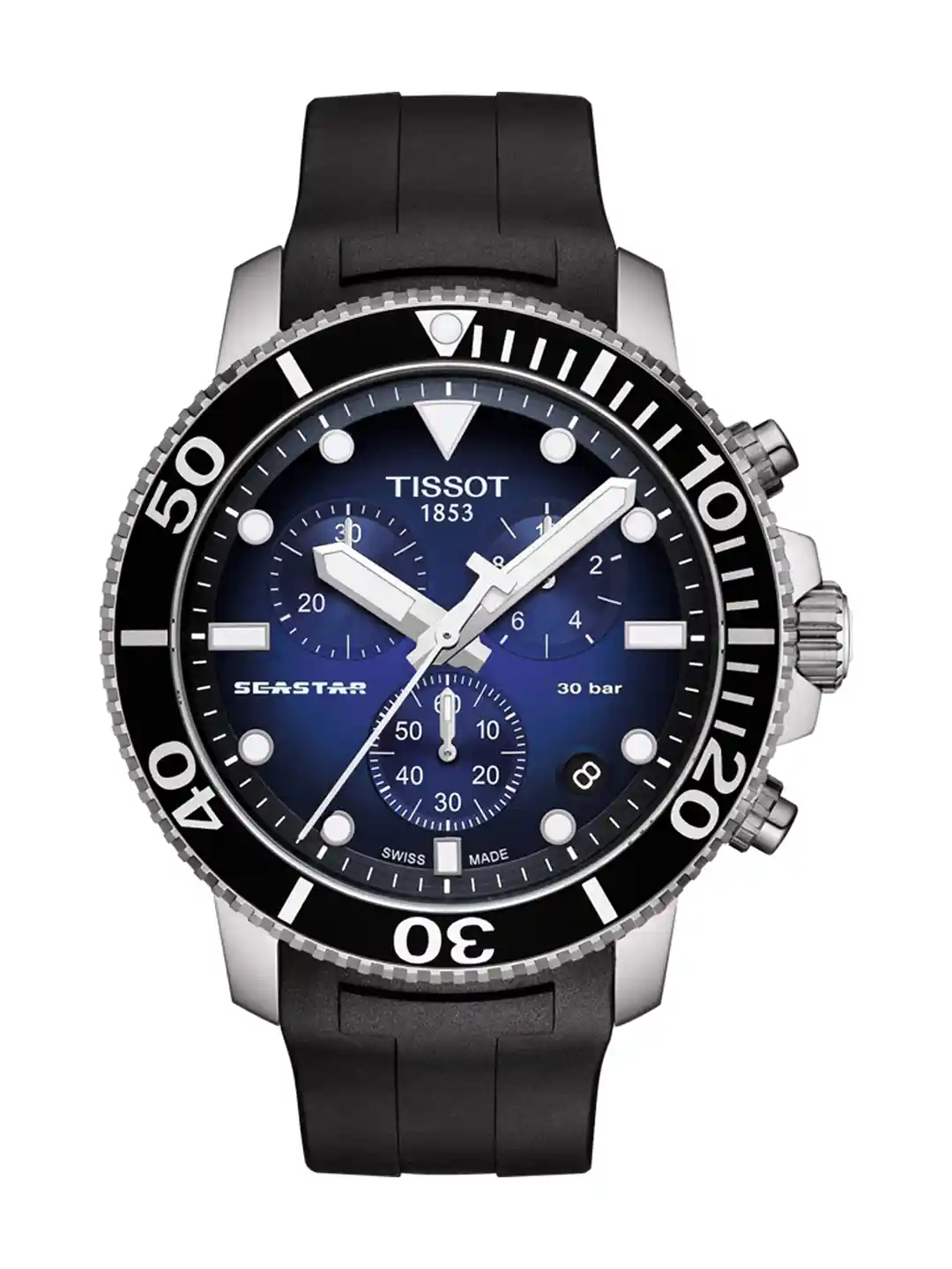 Buy TISSOT Men Navy Blue Seastar 1000 Chronograph Analogue Watch