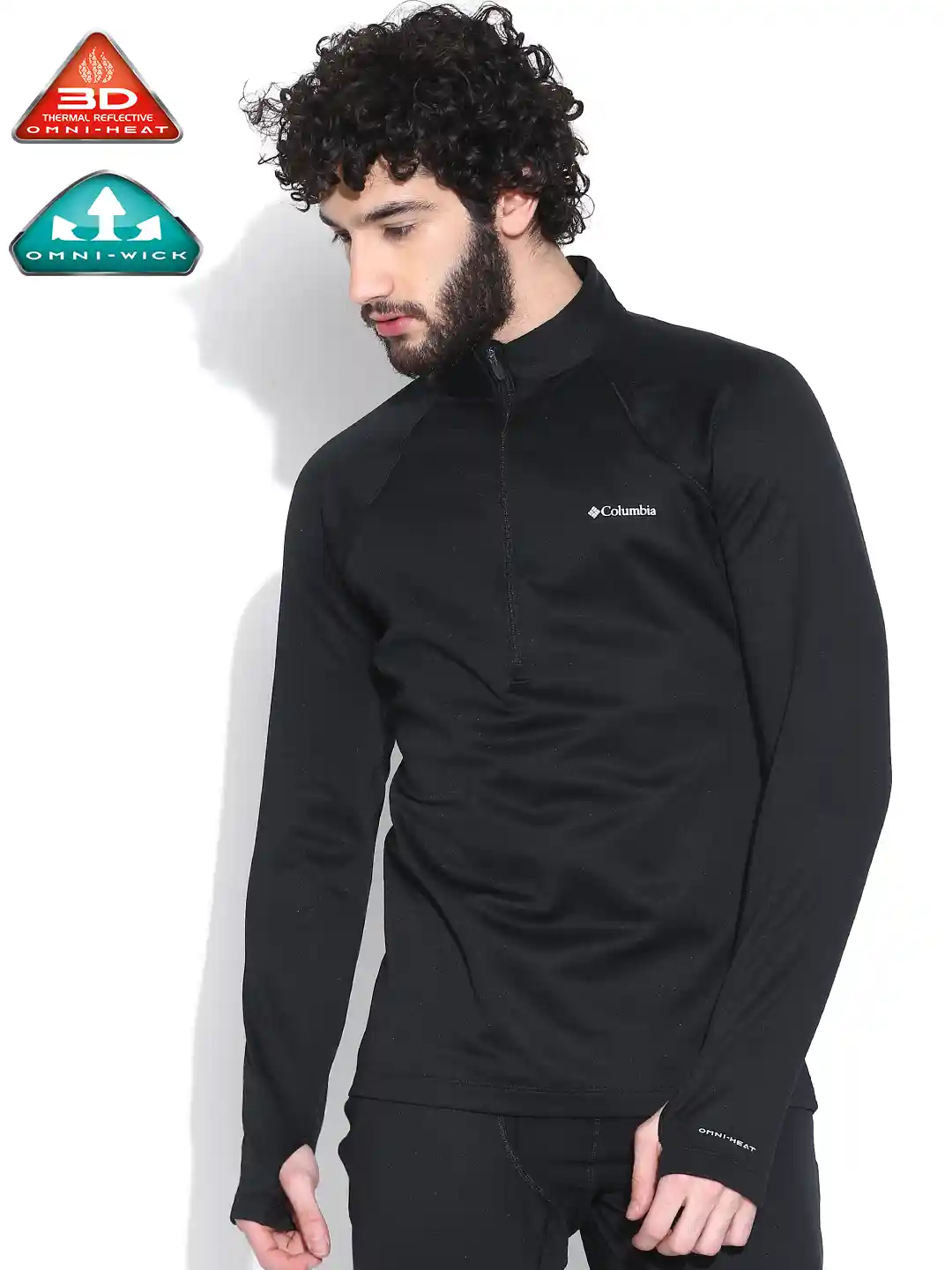 Buy Columbia Men Black Extreme Fleece II Winter Outdoor T-shirt