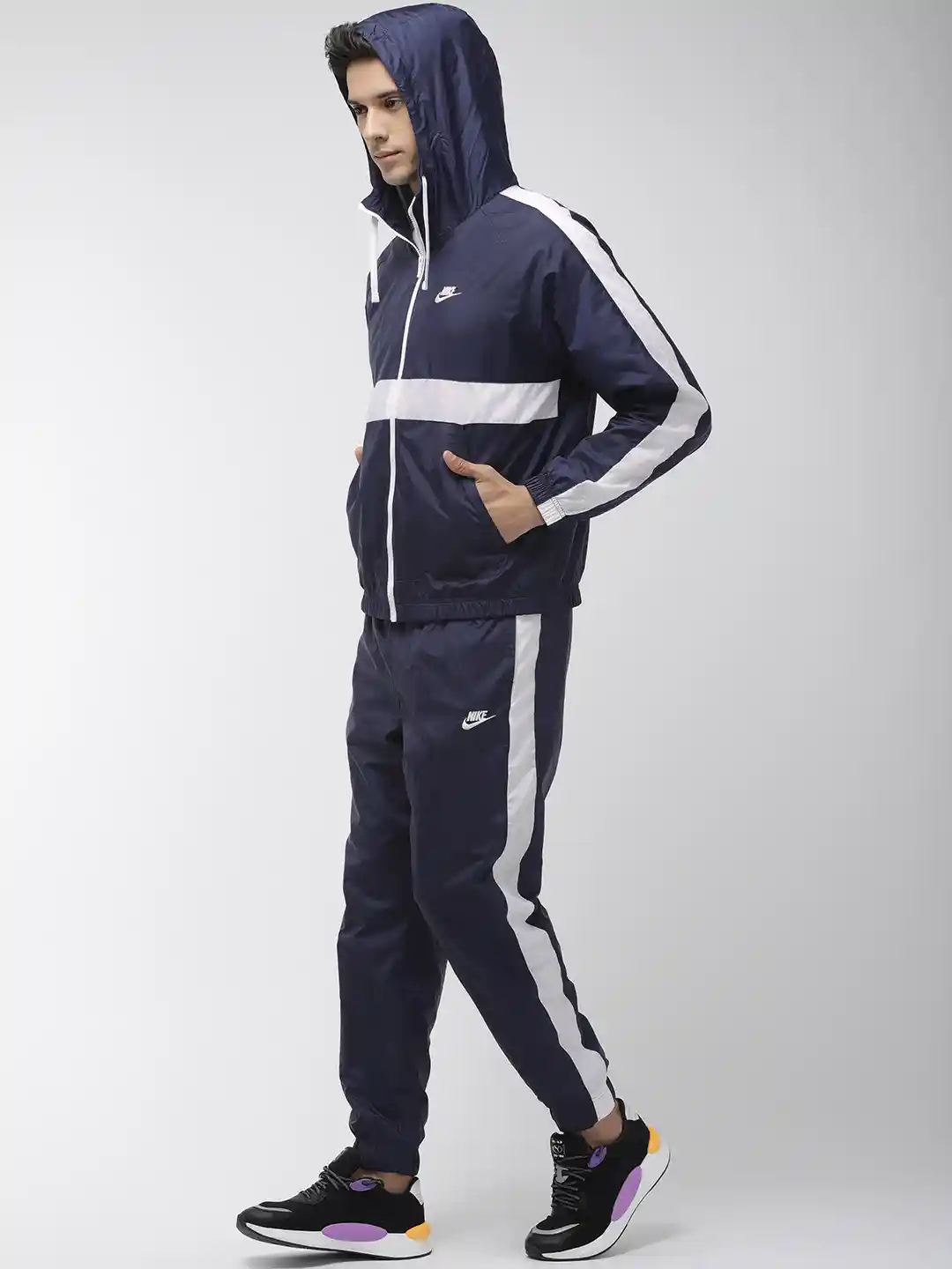 Buy Nike Nike Tracksuit Myntra Nike Sportswear Men Navy Blue