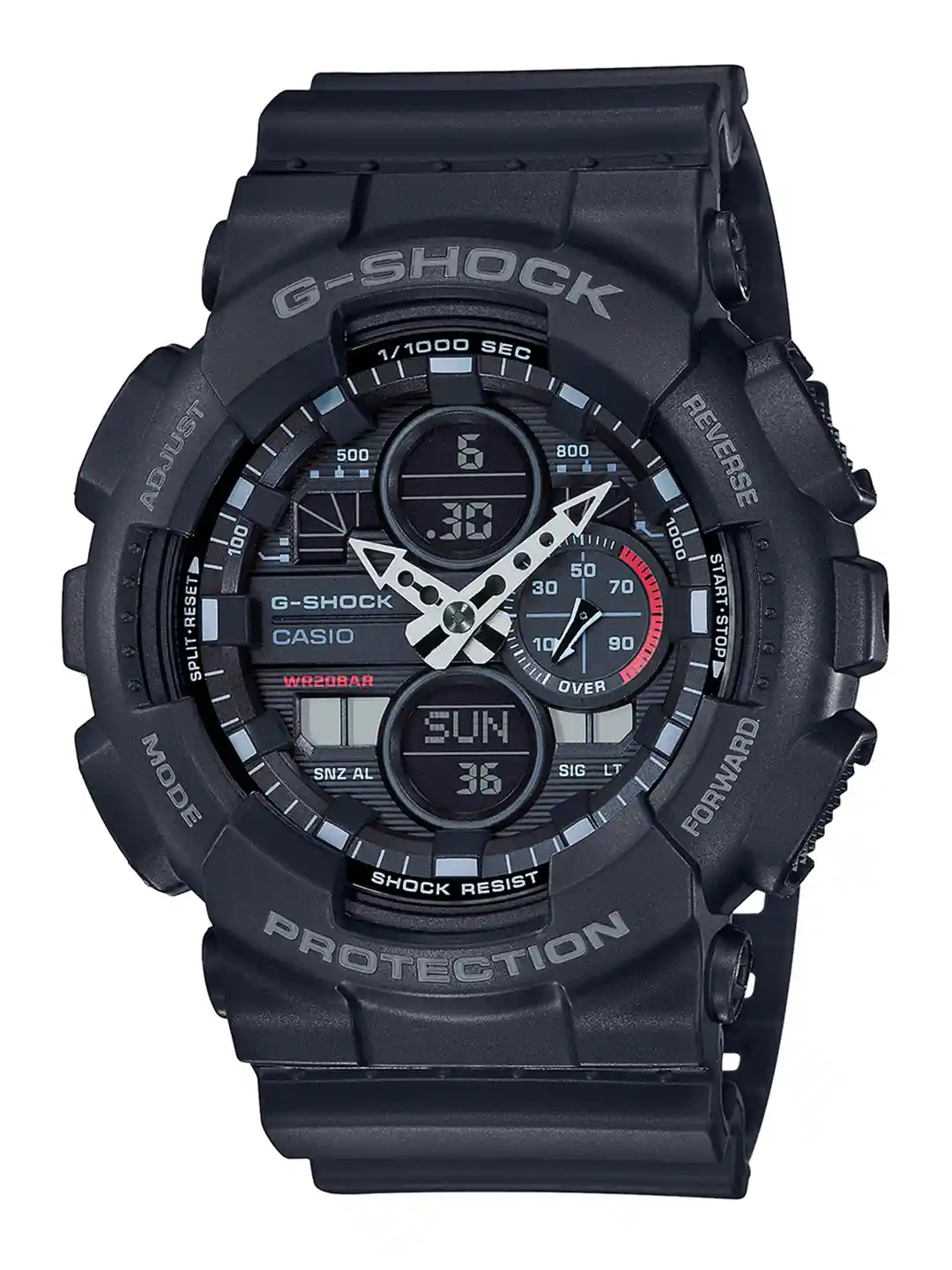 Casio Watches Display G Shock Casio Men's Digital Rectangular Dial Quartz  Black Watch G1395