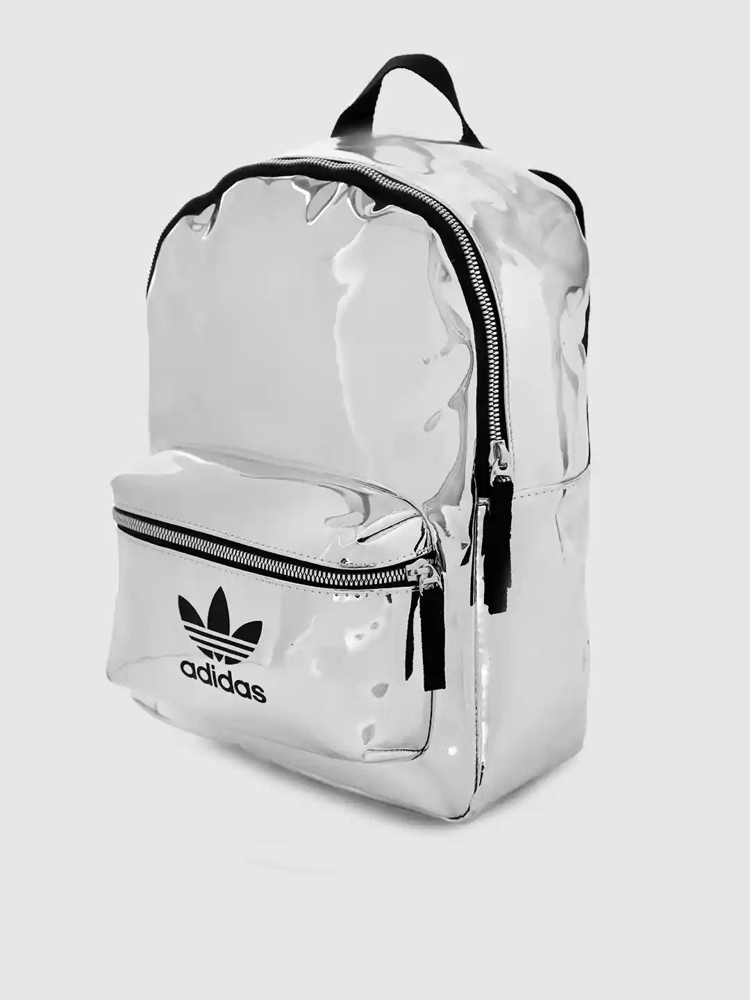 Buy ADIDAS Originals Women Silver-Toned Brand Logo Backpack