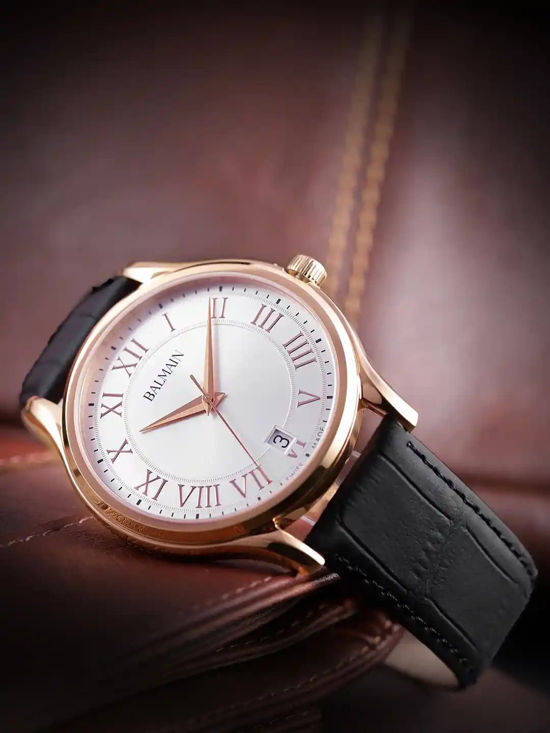 Buy Balmain BELEGANZA GENT II Men Silver-Toned Swiss Made Analogue