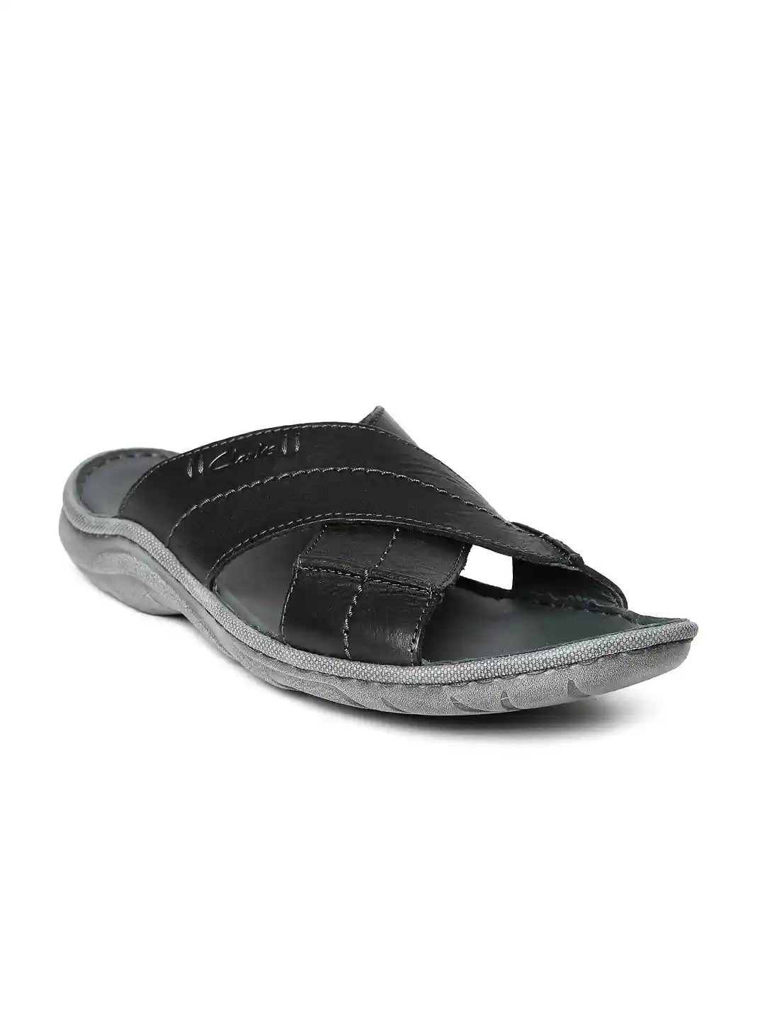 Buy Clarks Men Black Leather Sandals Sandals for Men 1075788