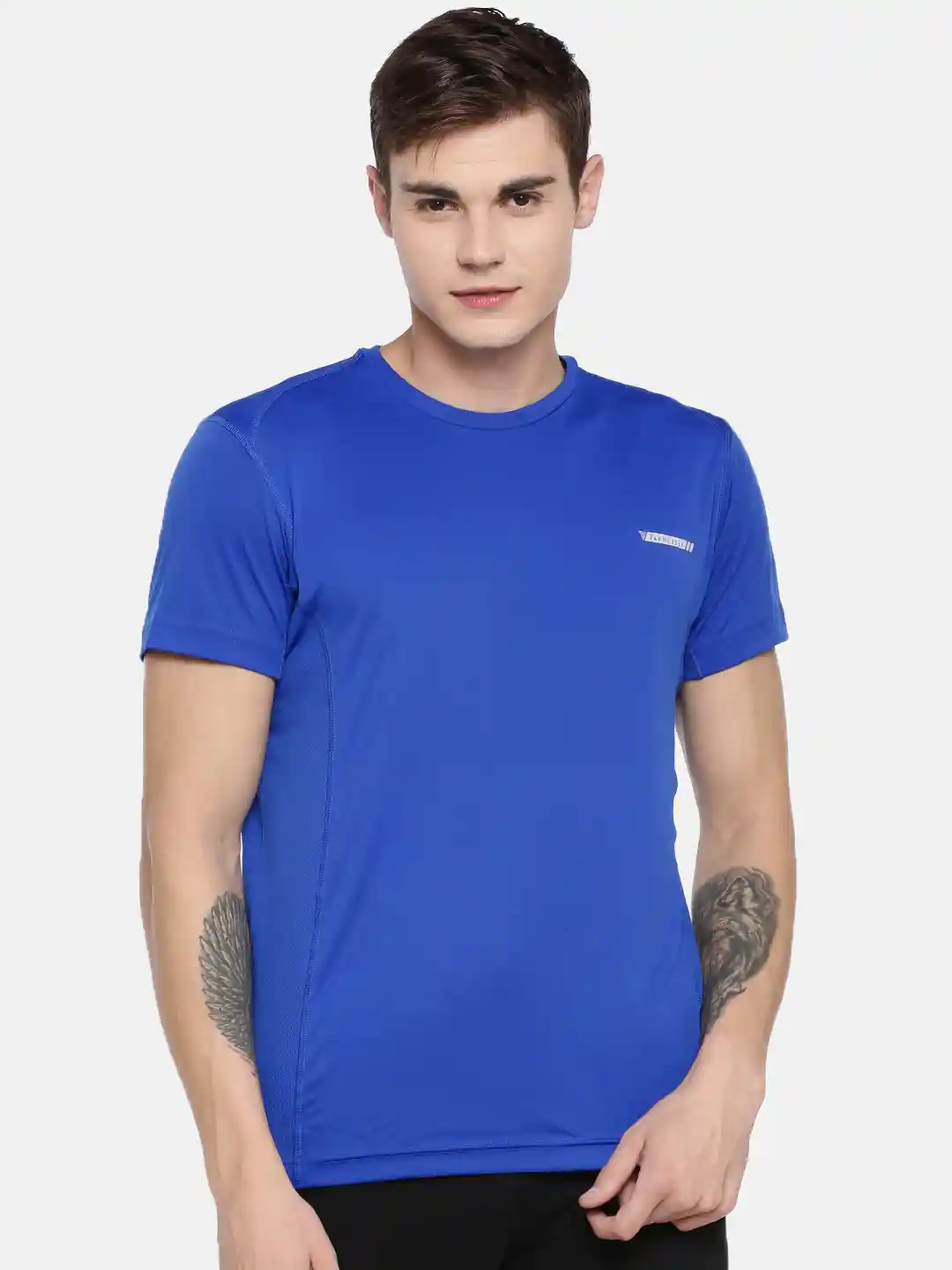 Buy Van Heusen Men Solid Swift Dry Anti Microbial Active T-Shirt