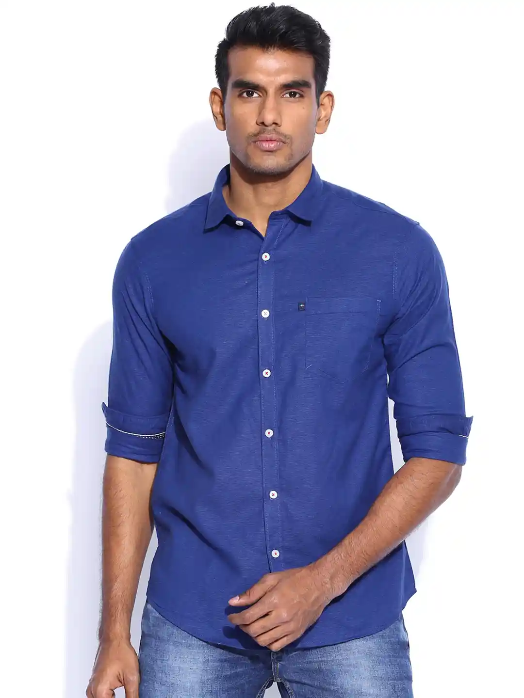 Buy Sin Blue Linen Casual Shirt Shirts for Men 1082699 Myntra