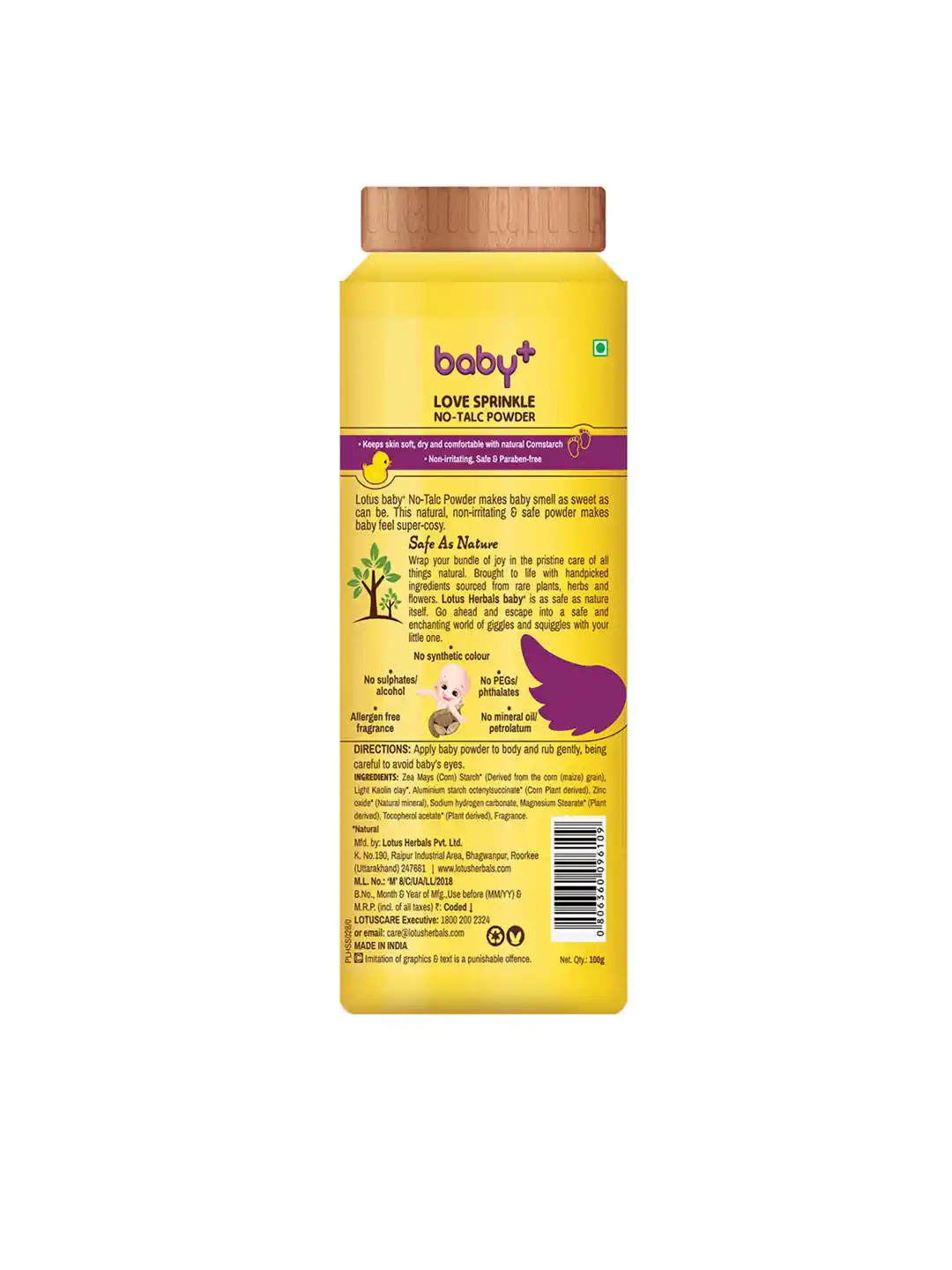 Buy Lotus Herbals Baby Love Sprinkle No-Talc Sustainable Powder