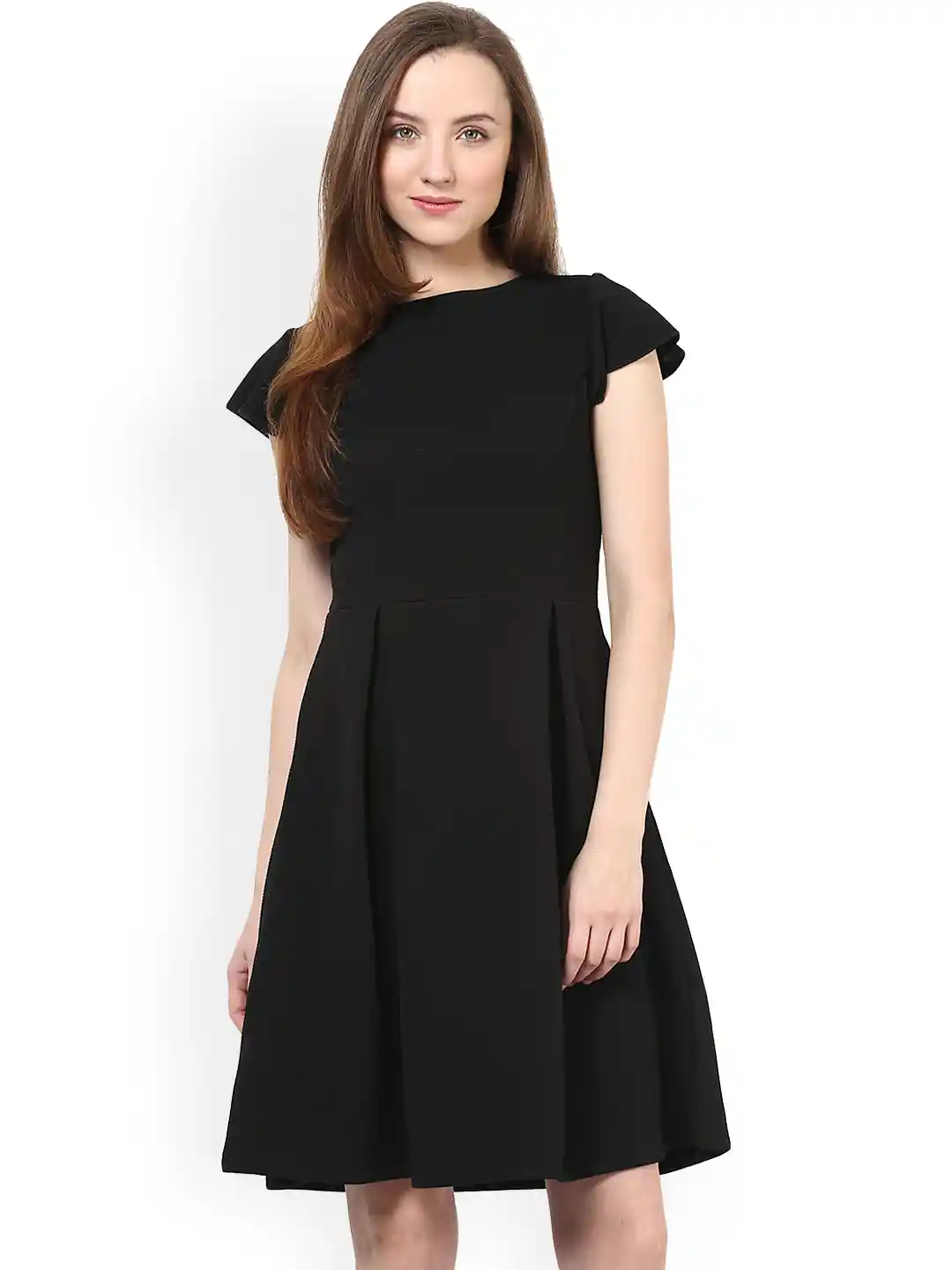 Buy RARE Black Fit Flare Dress Dresses for Women 1085485 Myntra