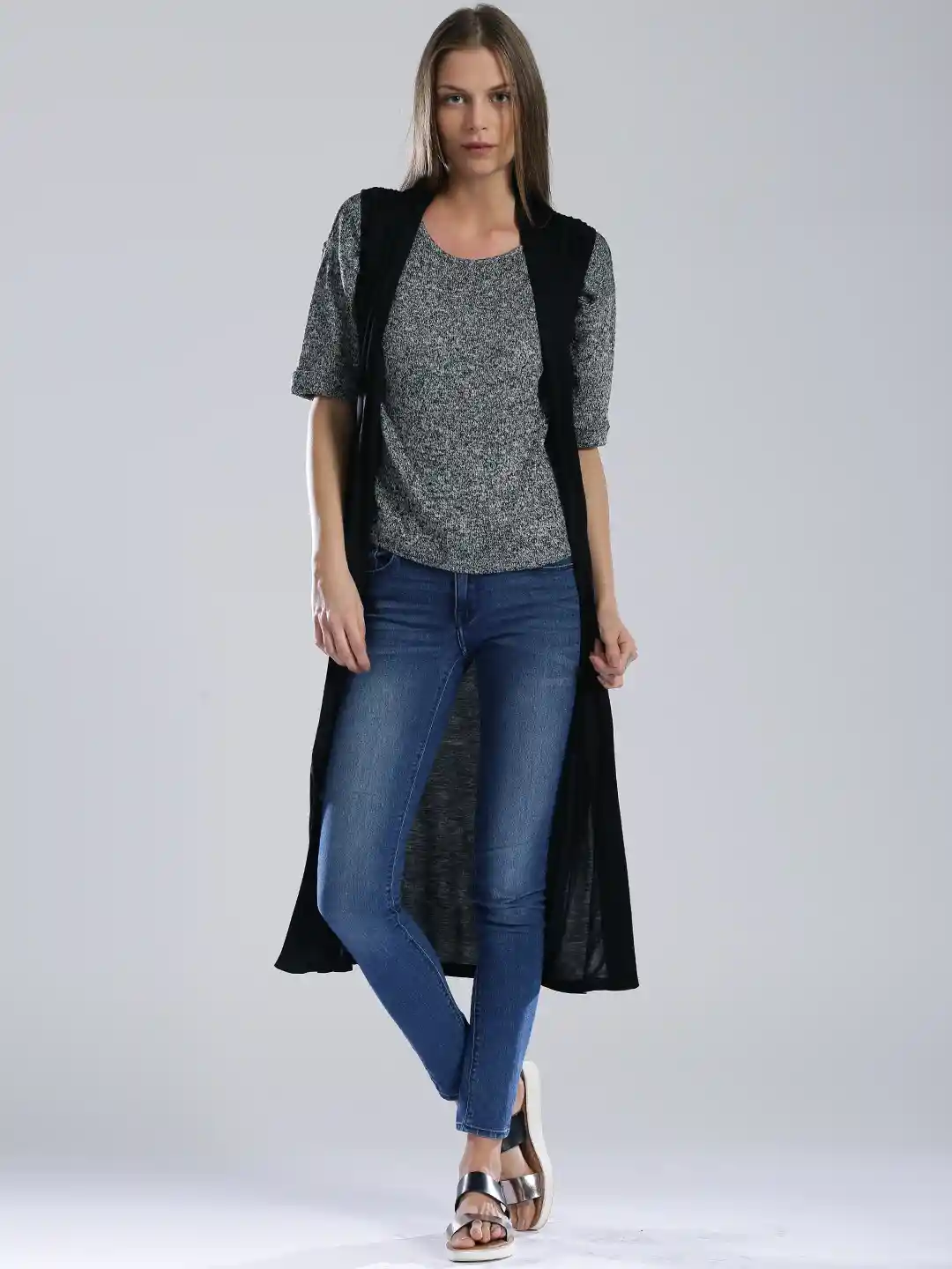 Buy DressBerry Black Sleeveless Shrug Shrug for Women 1085524