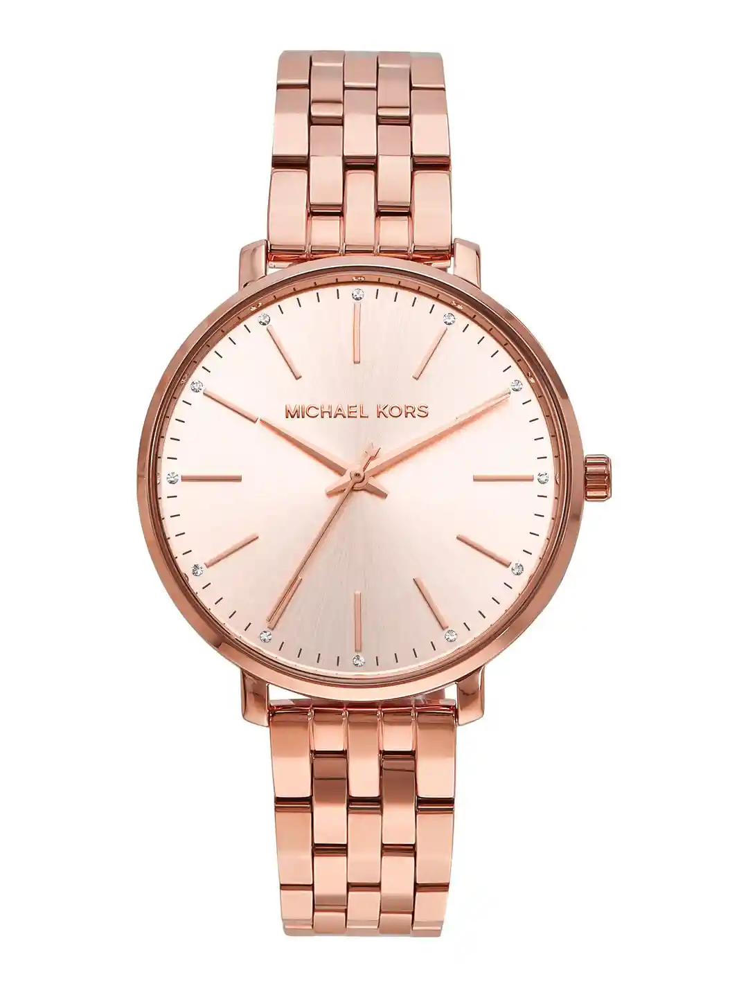 Michael Kors Women Rose Gold Pyper Analogue Watch MK3897