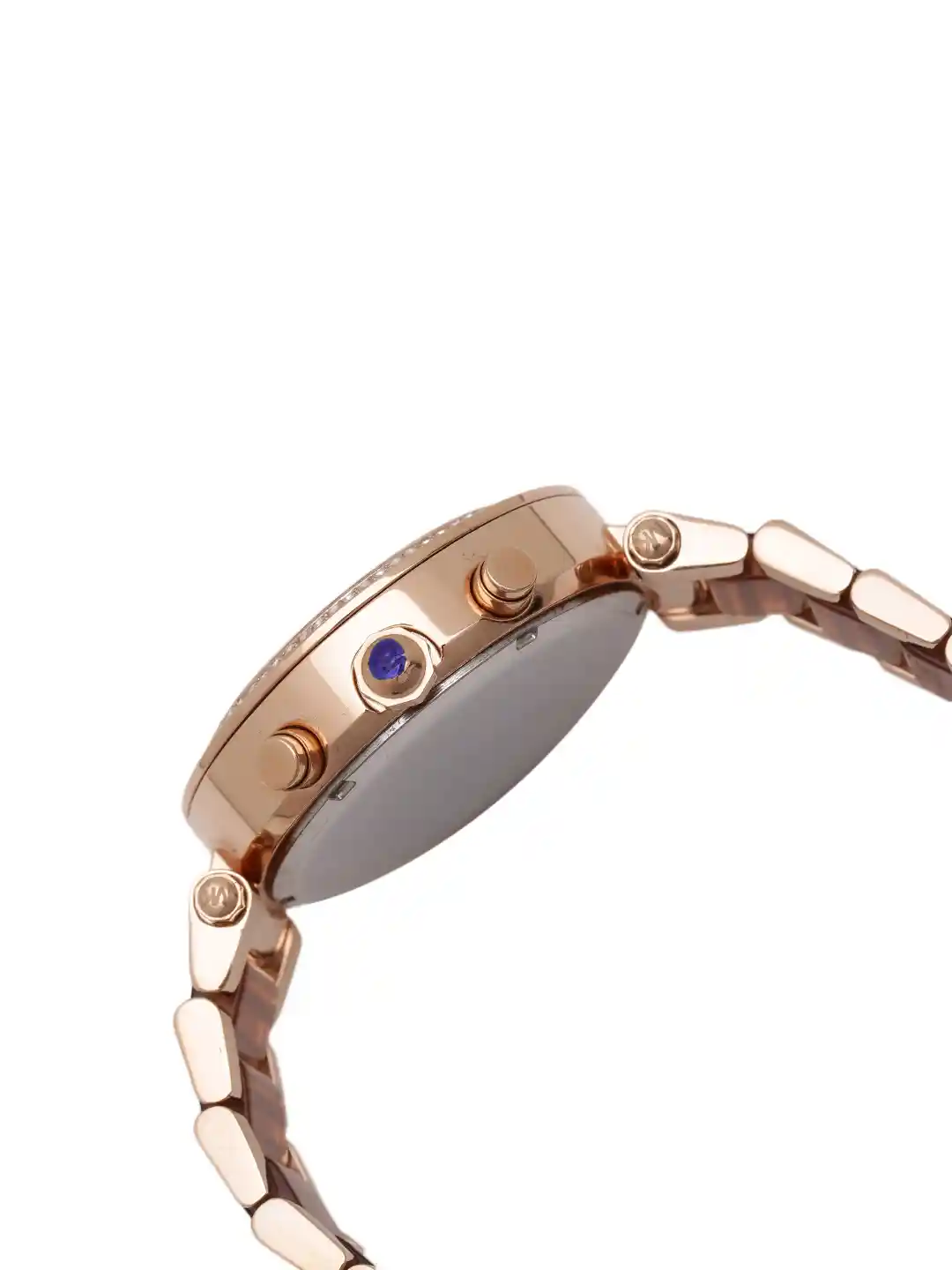 Buy Michael Kors Women Rose Gold-Toned Embellished Dial Watch