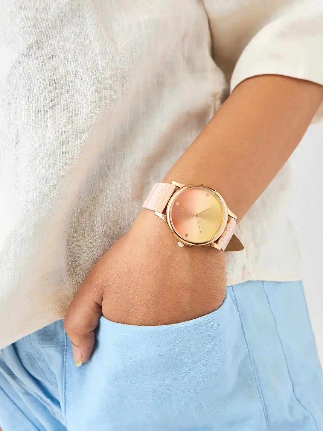 Buy TEAL BY CHUMBAK Women Pink Analogue Watch 8907605091315